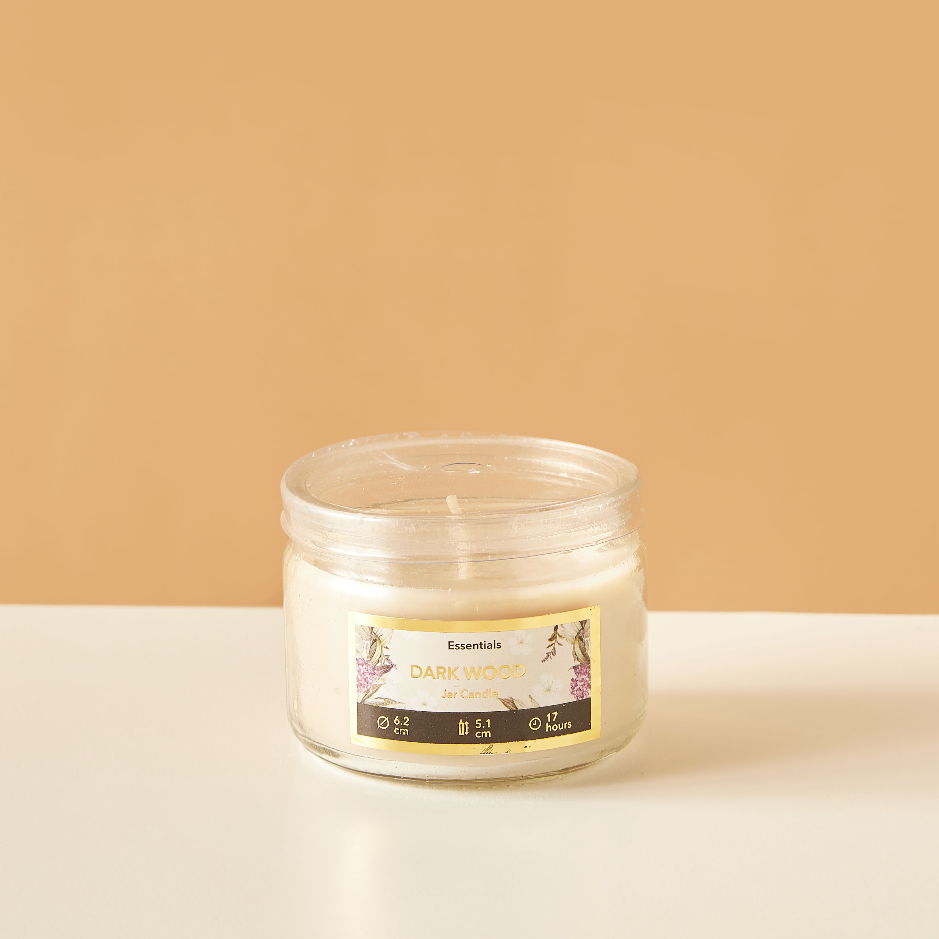Essentials Vanilla Fleur Scented Glass Jar Candle - 17 H-household-homefragrance-candles-image-2