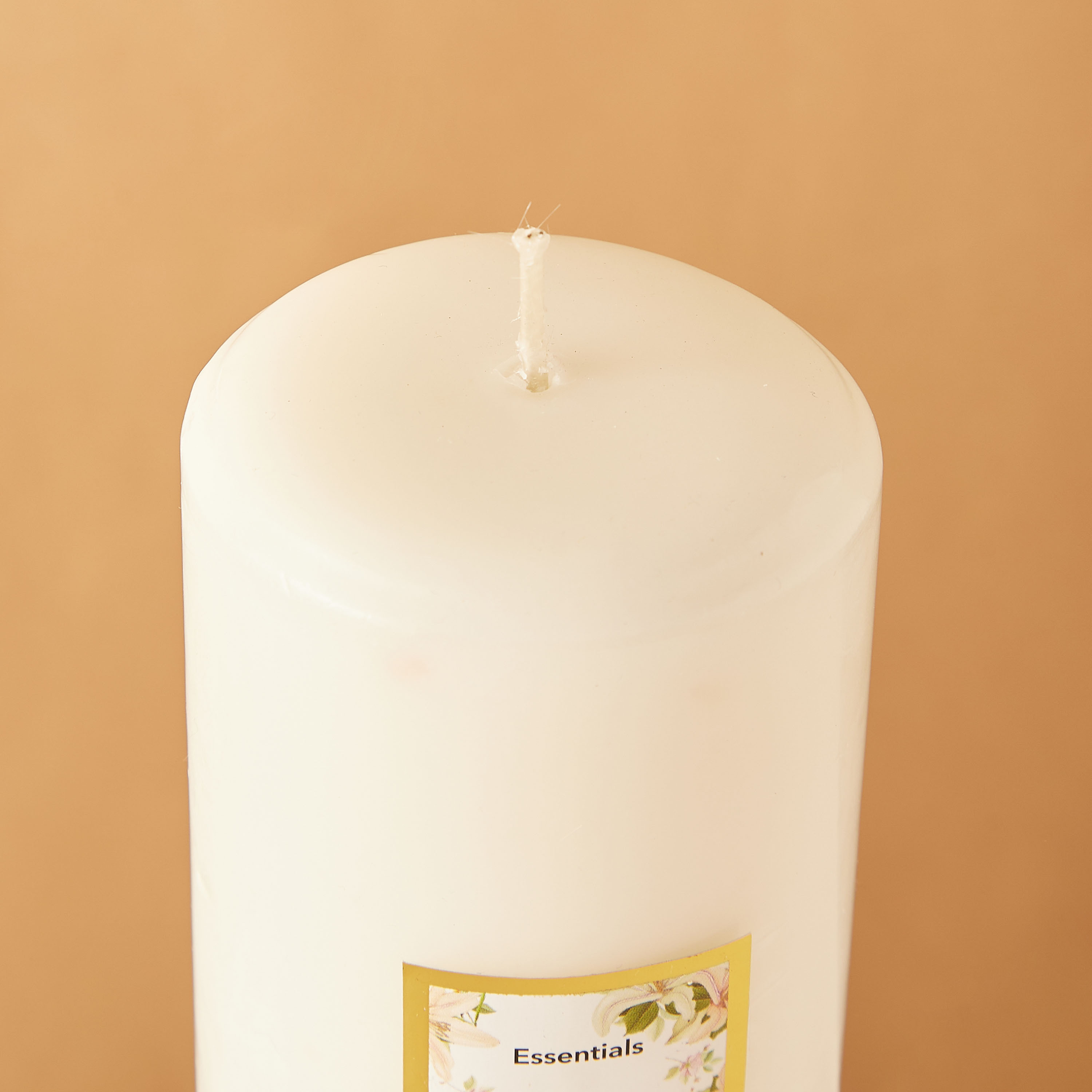 Essentials Rose Blush Scented Pillar Candle - 60 H-household-homefragrance-candles-image-4