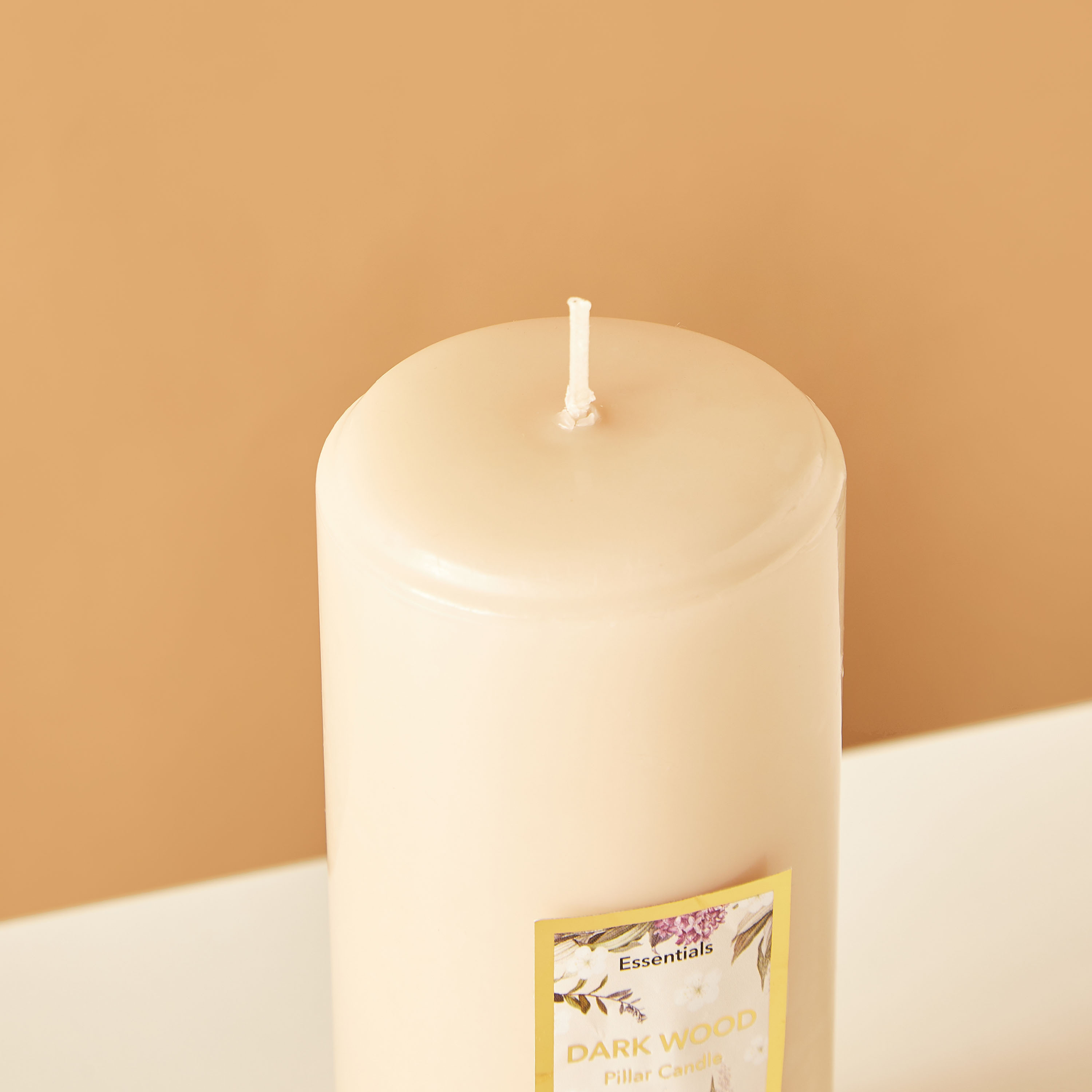 Essentials Rose Blush Scented Pillar Candle - 60 H-household-homefragrance-candles-image-4