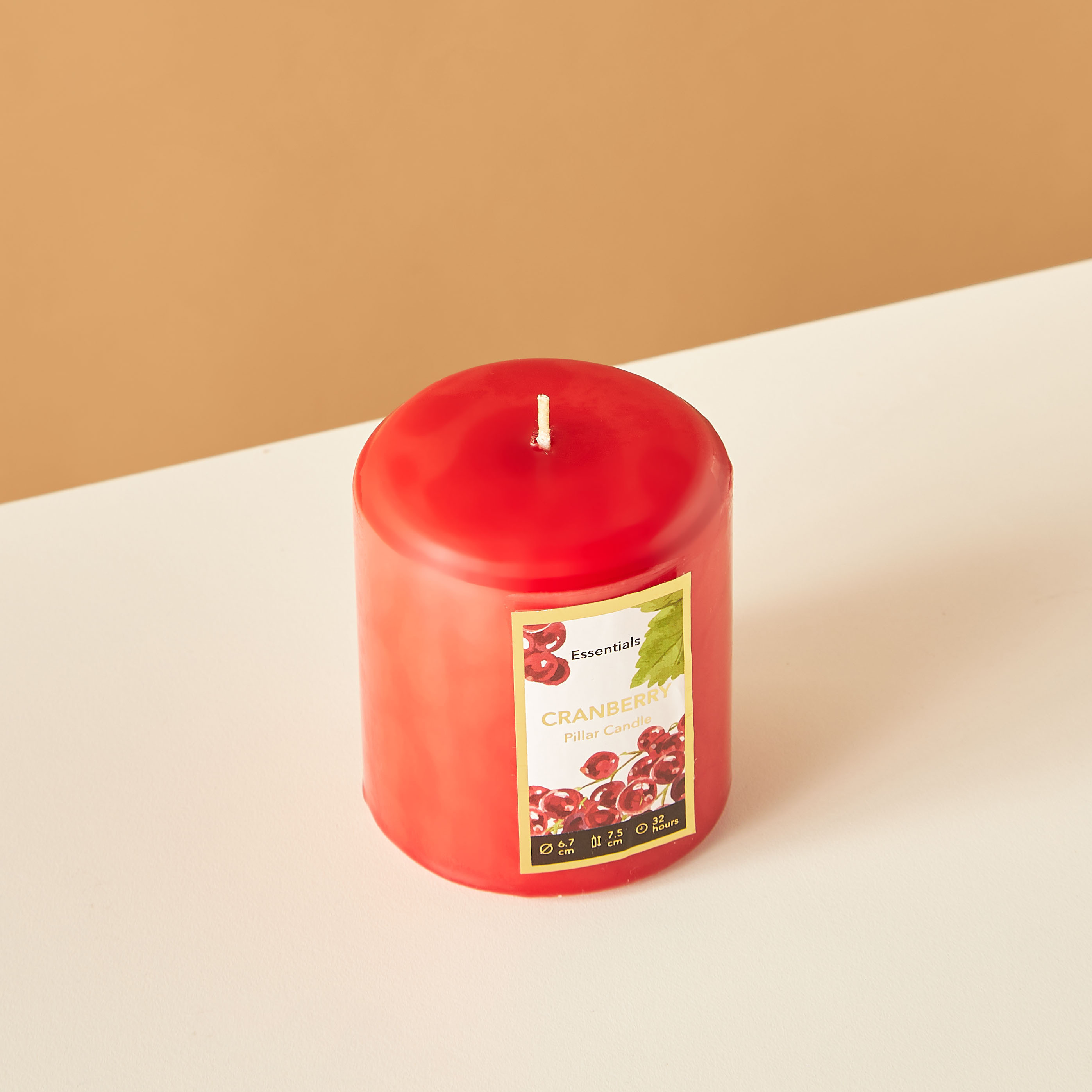 Essentials Vanilla Fleur Scented Pillar Candle - 8 cms-household-homefragrance-candles-image-3