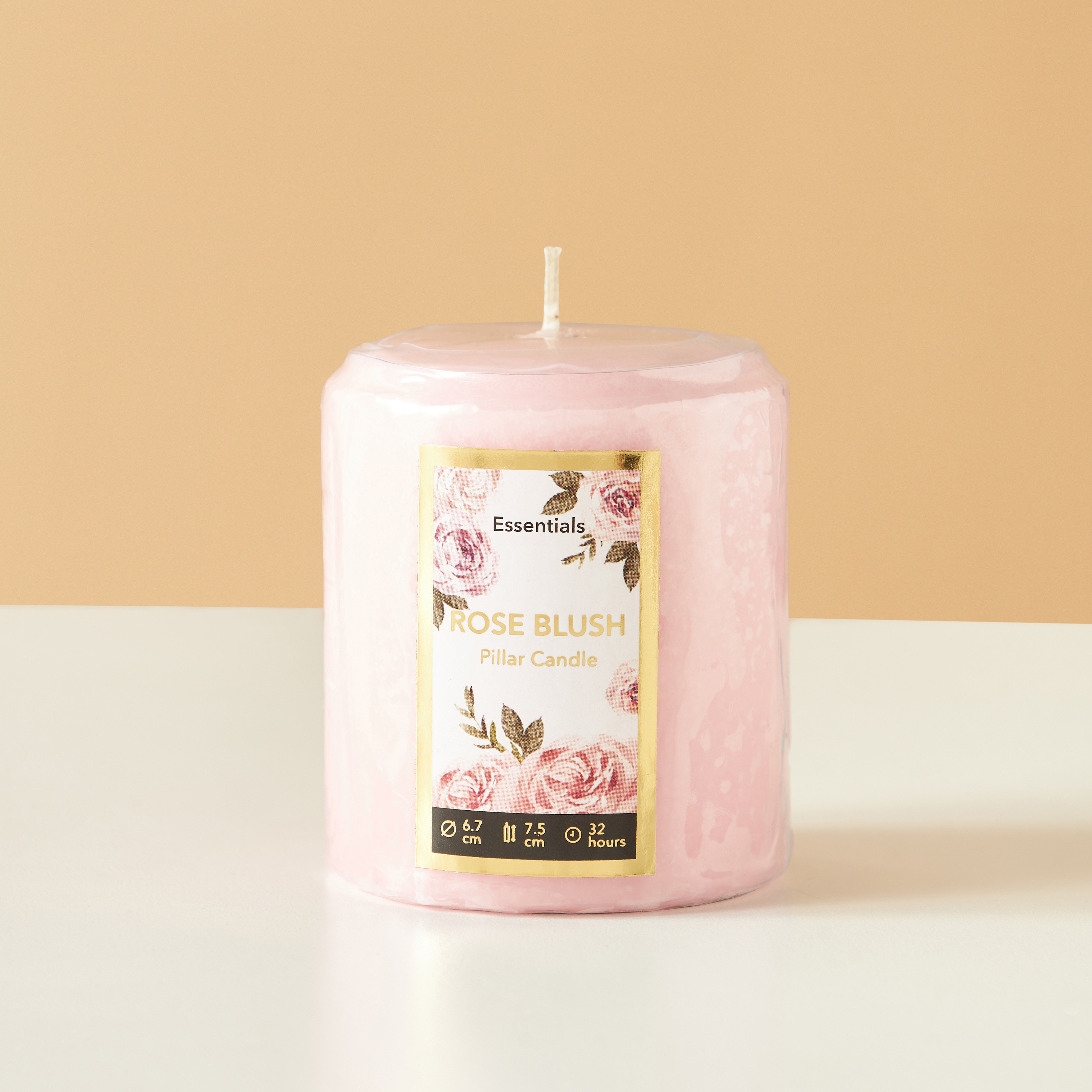 Essentials Vanilla Fleur Scented Pillar Candle - 8 cms-household-homefragrance-candles-image-2