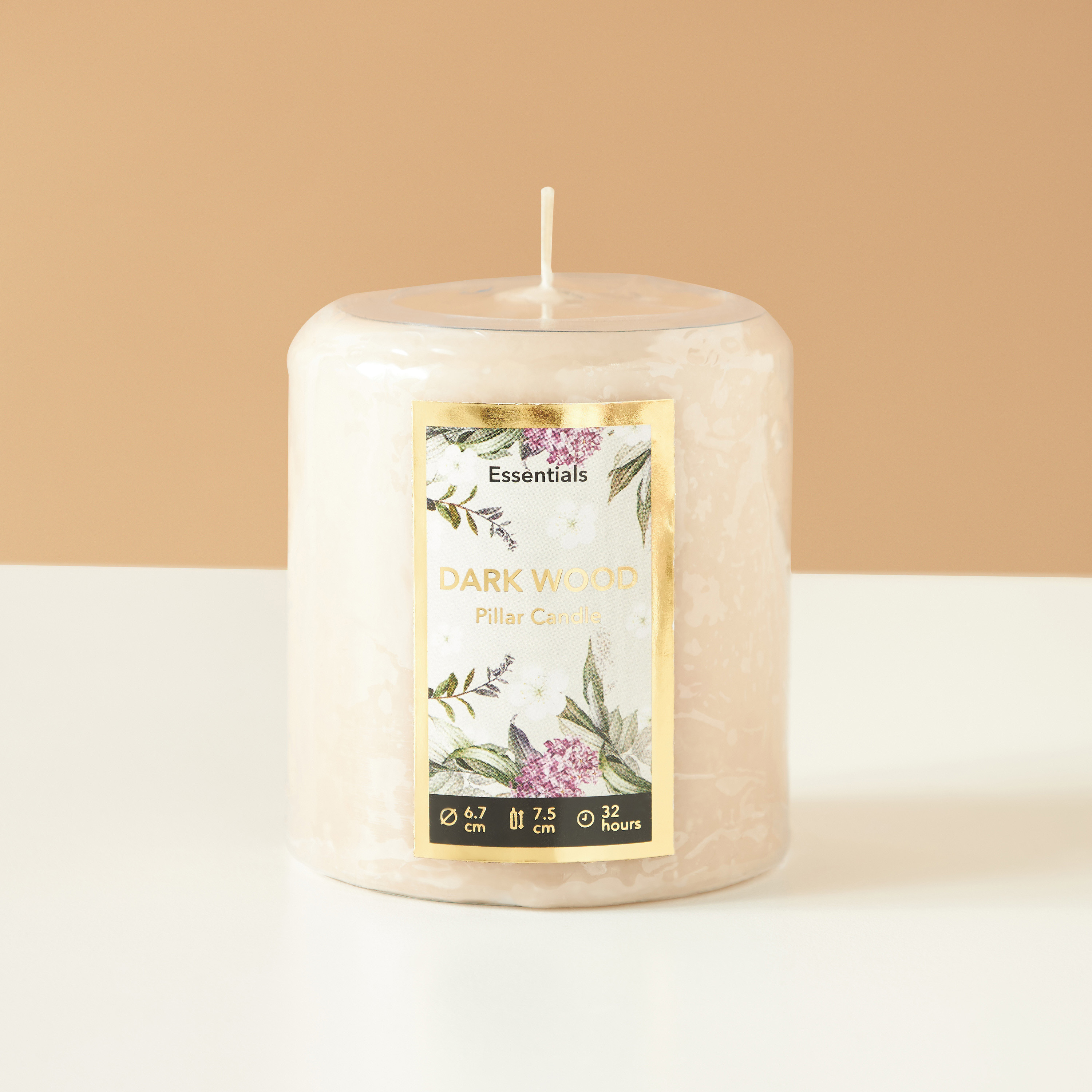 Essentials Vanilla Fleur Scented Pillar Candle - 8 cms-household-homefragrance-candles-image-2