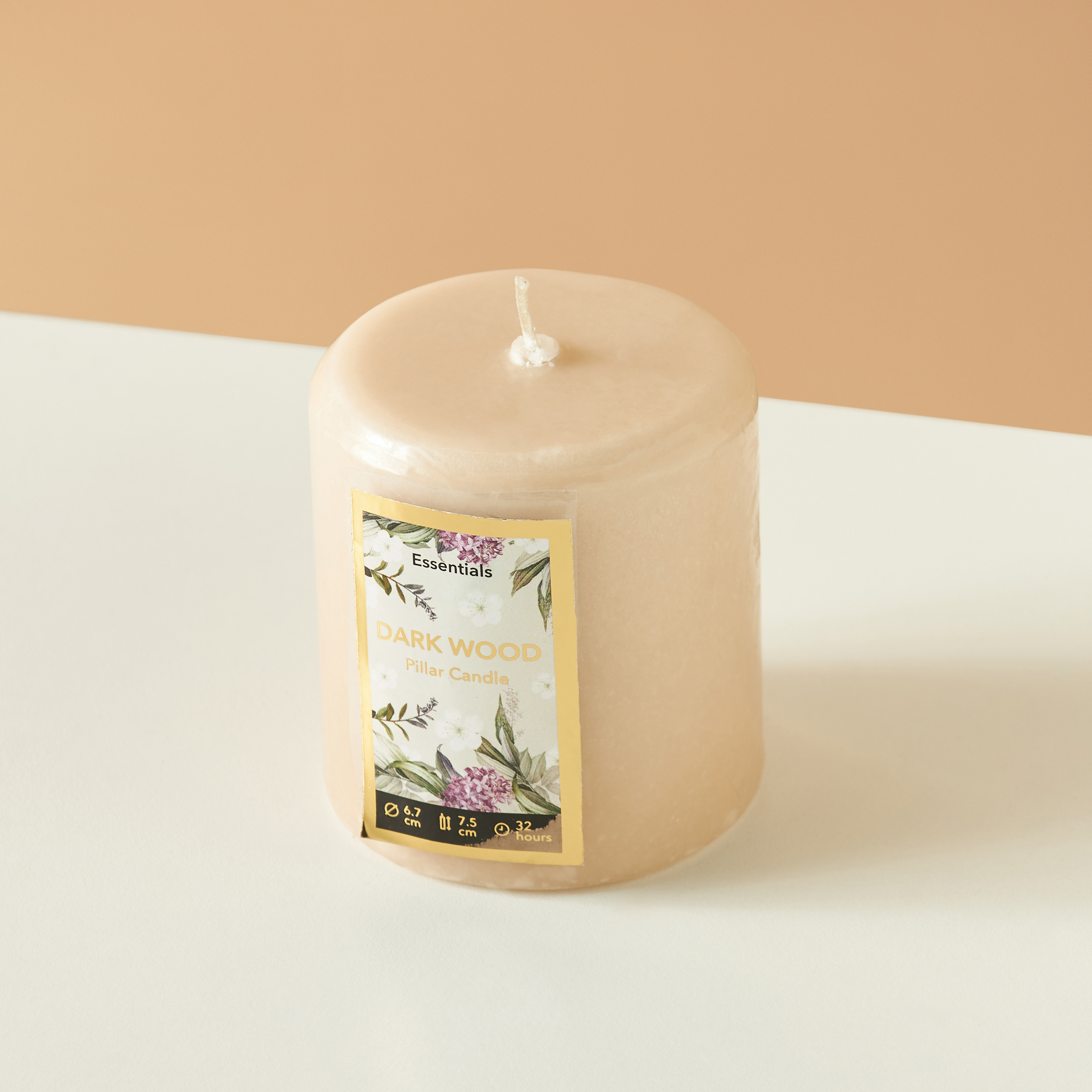 Essentials Vanilla Fleur Scented Pillar Candle - 8 cms-household-homefragrance-candles-image-3