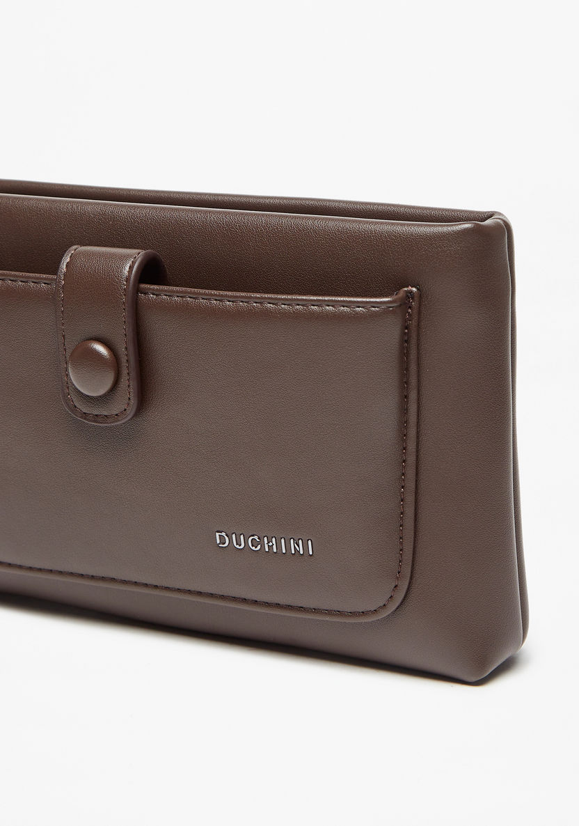 Duchini Solid Pouch with Detachable Wristlet Strap-Men%27s Wallets%C2%A0& Pouches-image-2
