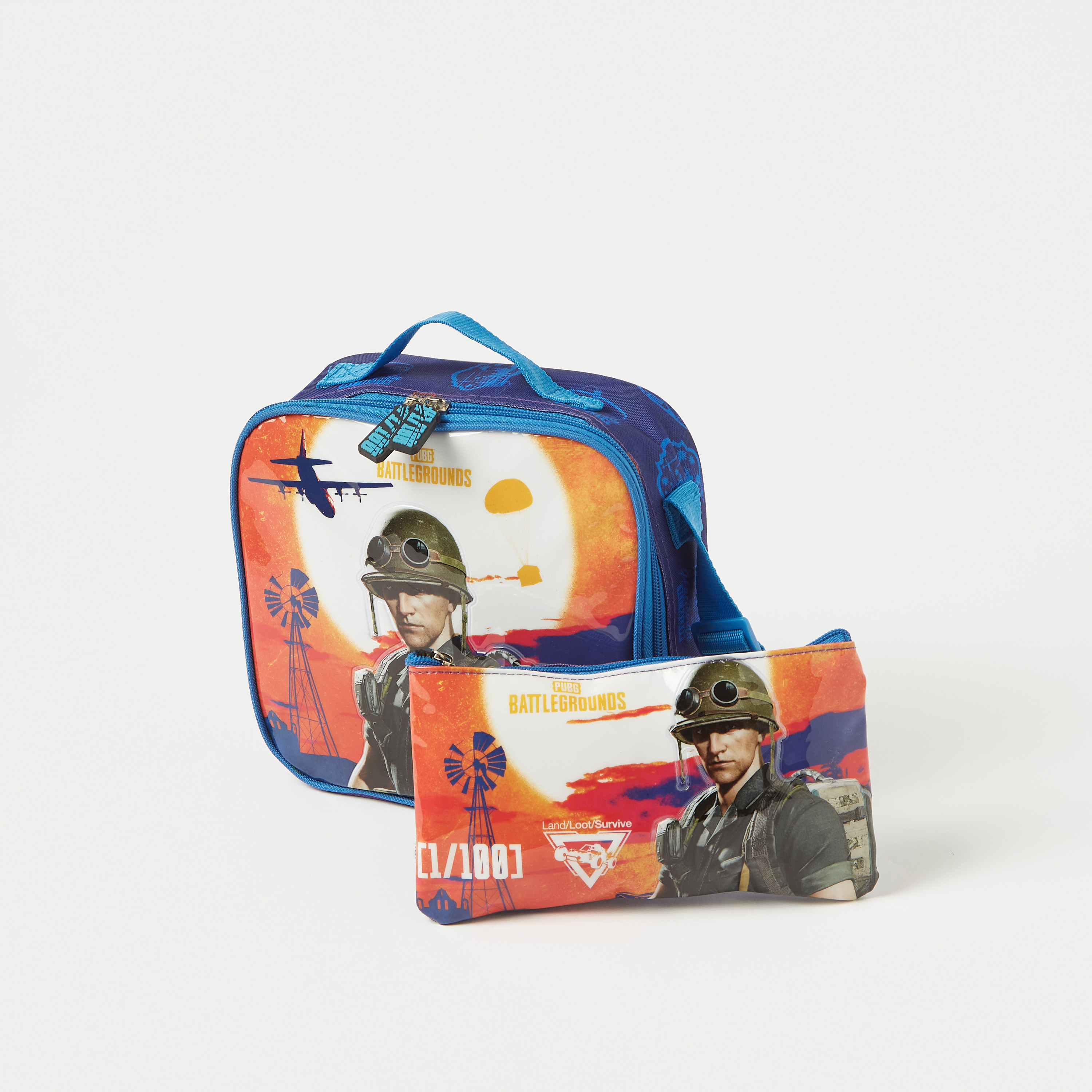 Buy PUBG Printed 5 Piece Trolley Backpack Set 18 inches Online