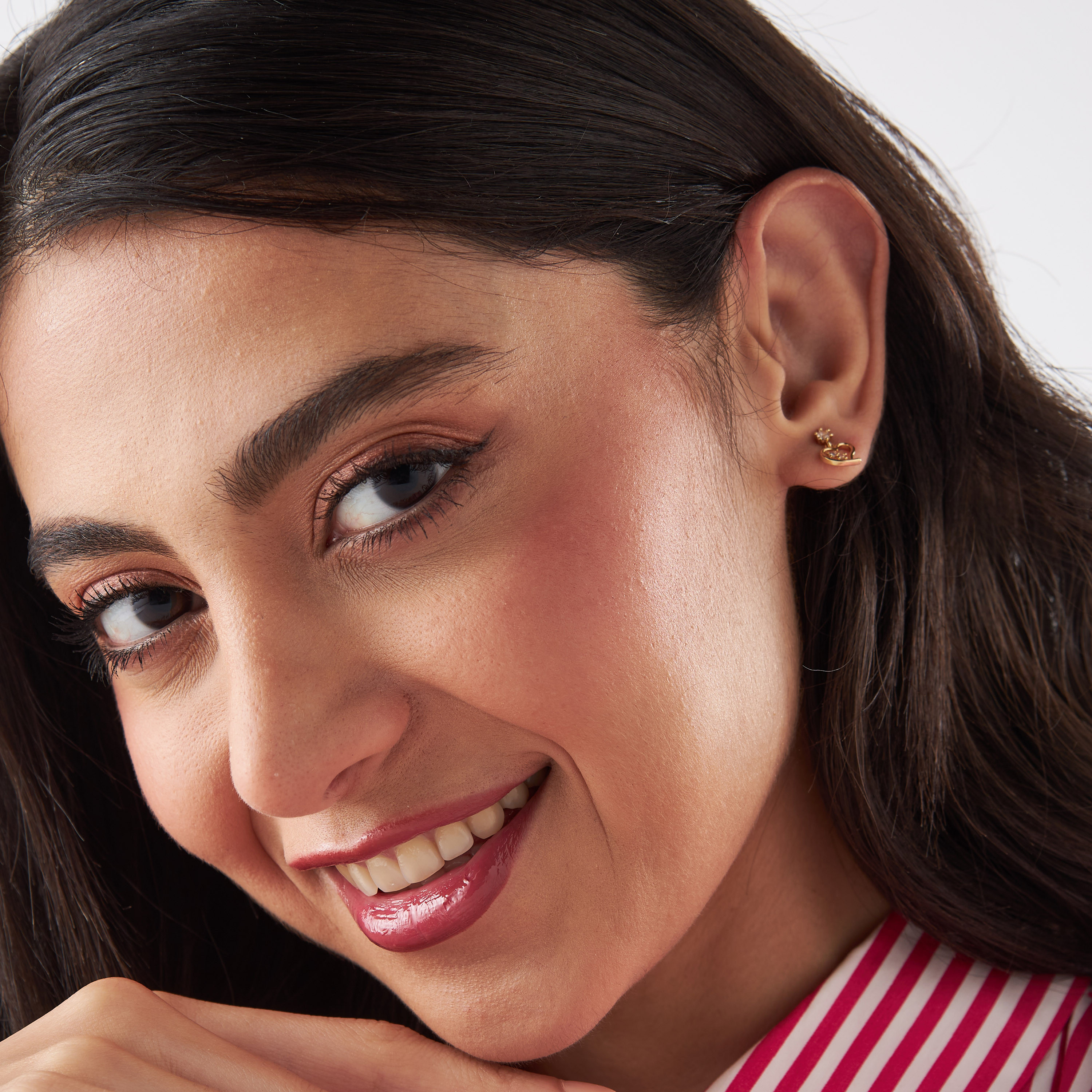 Pearl Embellished Earrings with Pushback Closure - Set of 3-women-watchesandjewellery-jewellery-earrings-image-5
