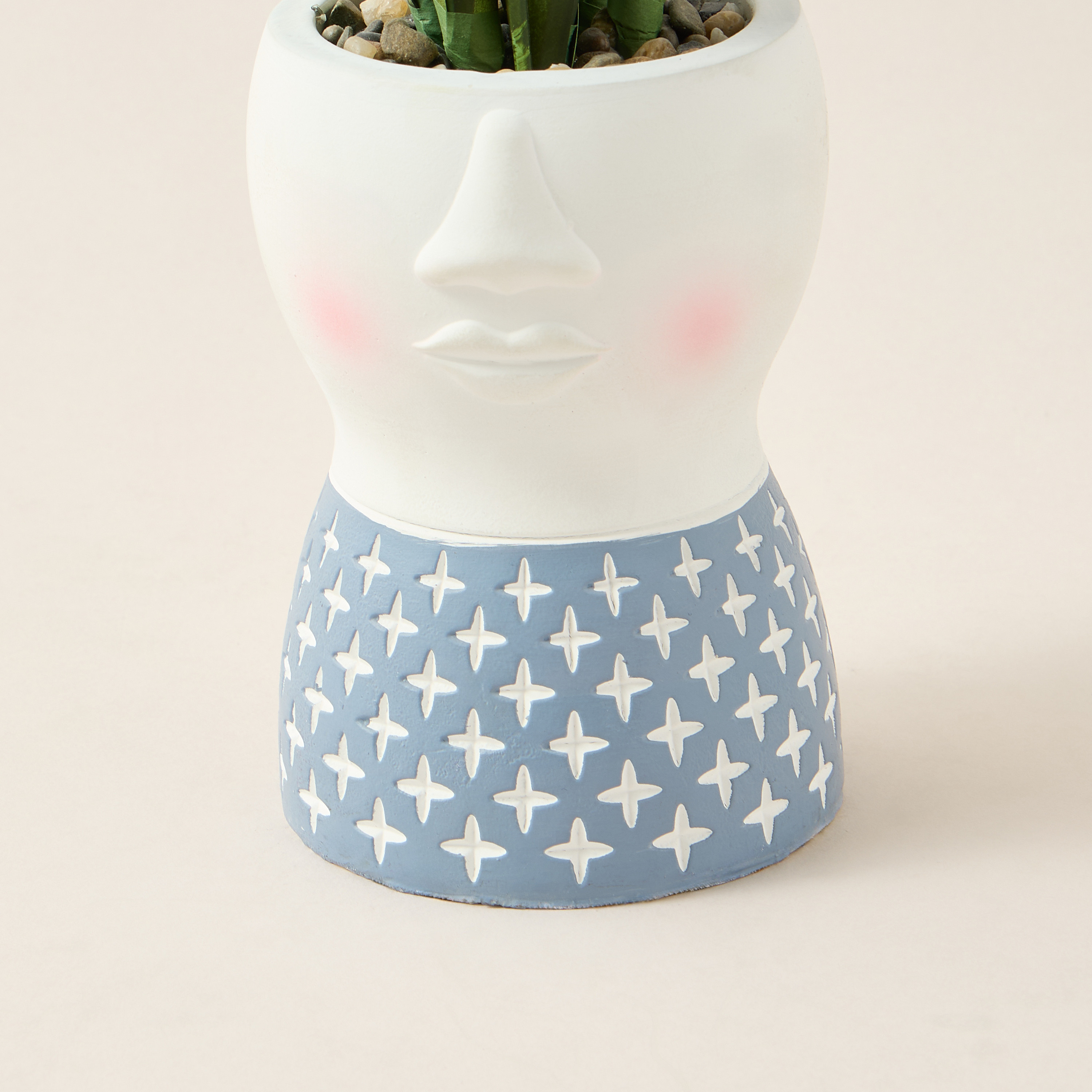 Findz Textured Pot with Succulent - 43 cms-household-decor-decorativeobjectsandsculptures-image-4