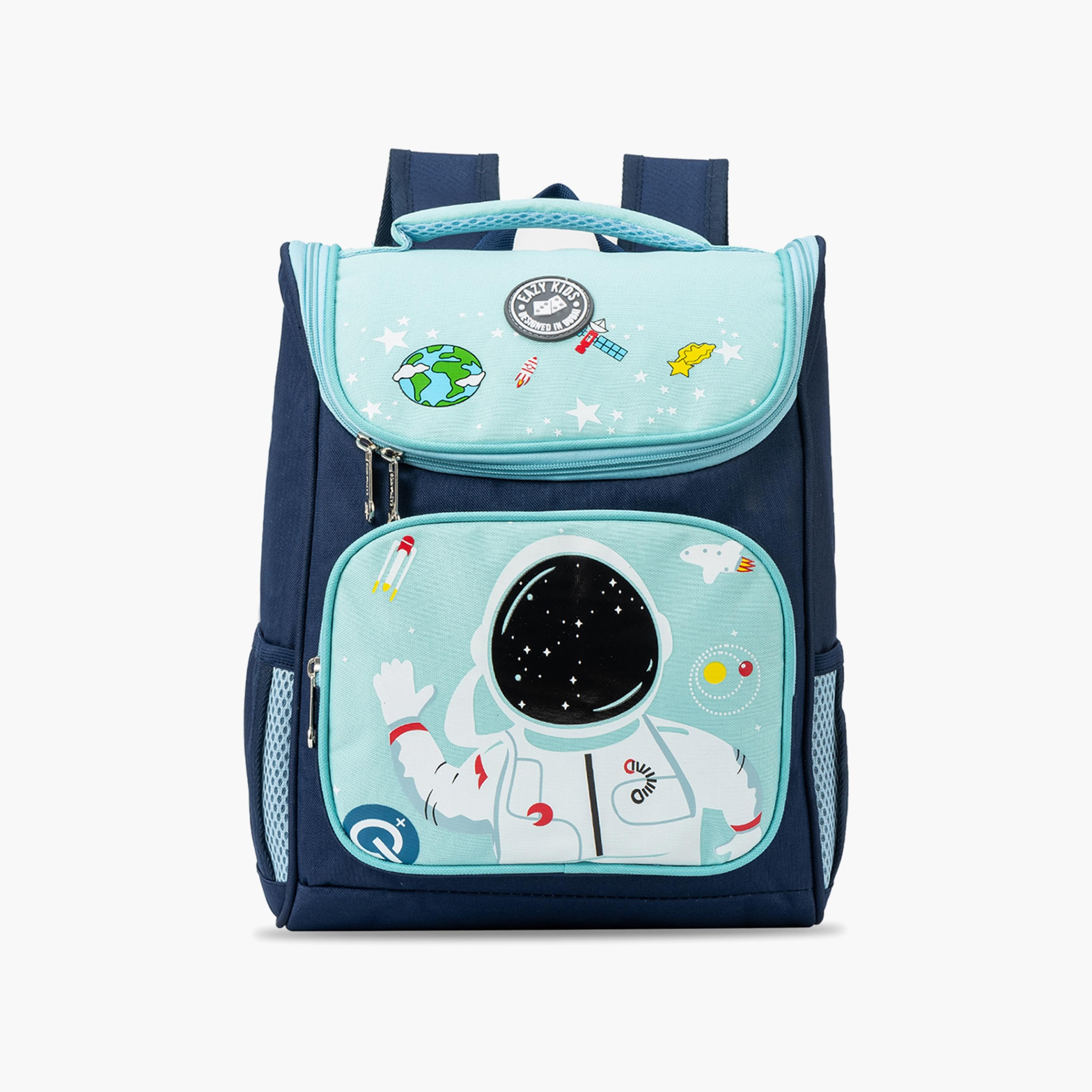 Eazy Kids Back to School Backpack, Astronaut Space, 16 Inch, Blue-school-bagsandbackpacks-backpacks-image-1