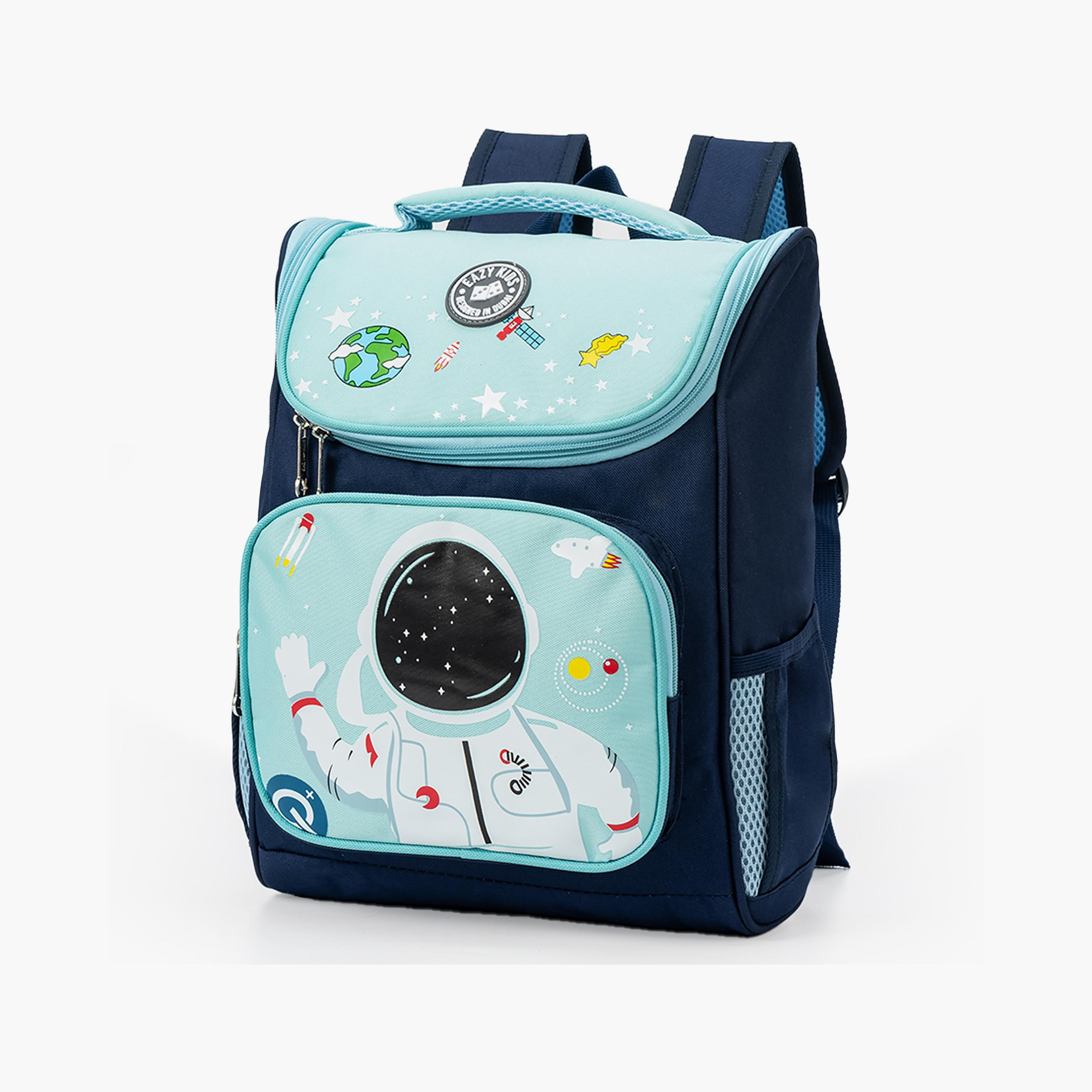 Eazy Kids Back to School Backpack, Astronaut Space, 16 Inch, Blue-school-bagsandbackpacks-backpacks-image-2