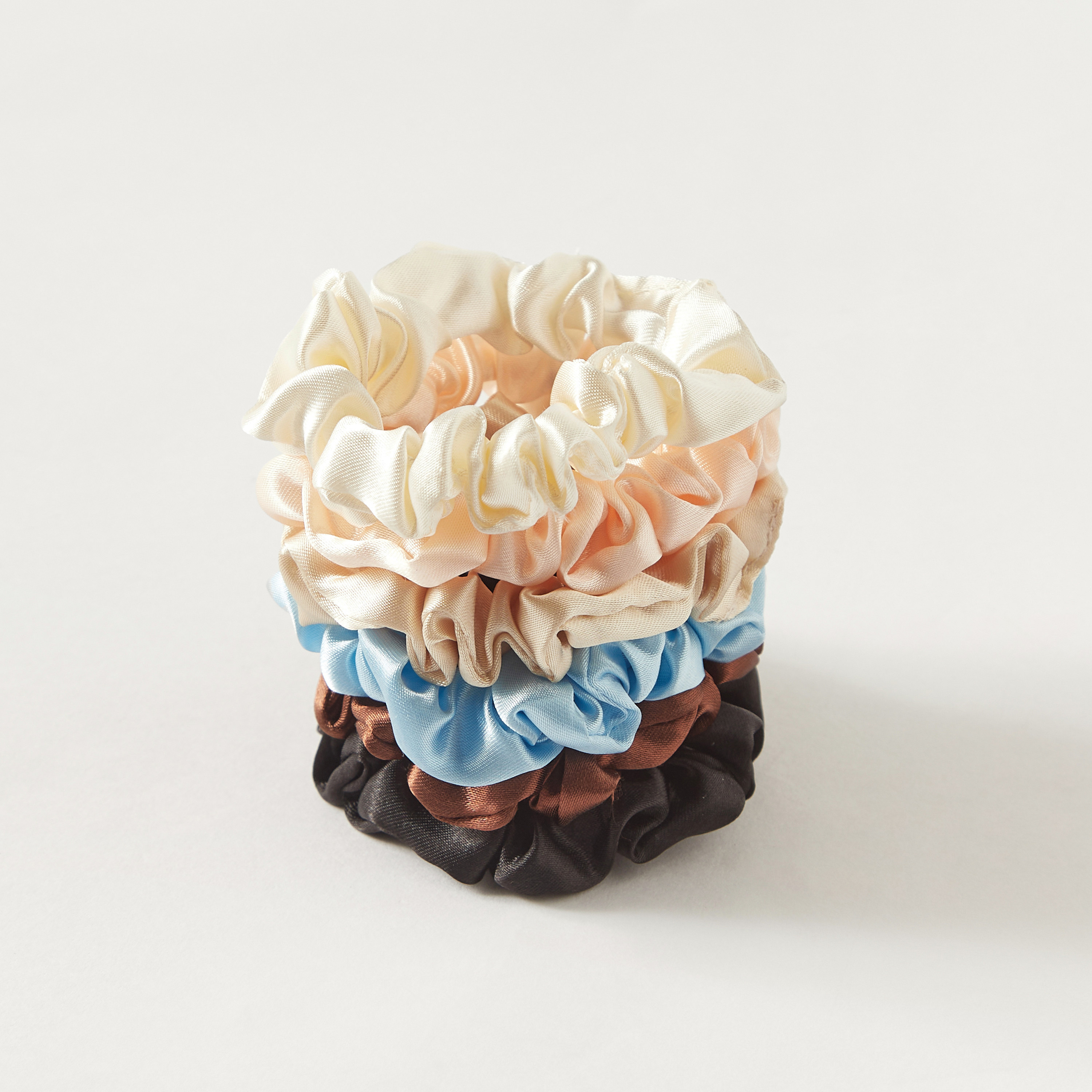 Shop Solid Scrunchie - Set of 6 Online | Centrepoint Oman