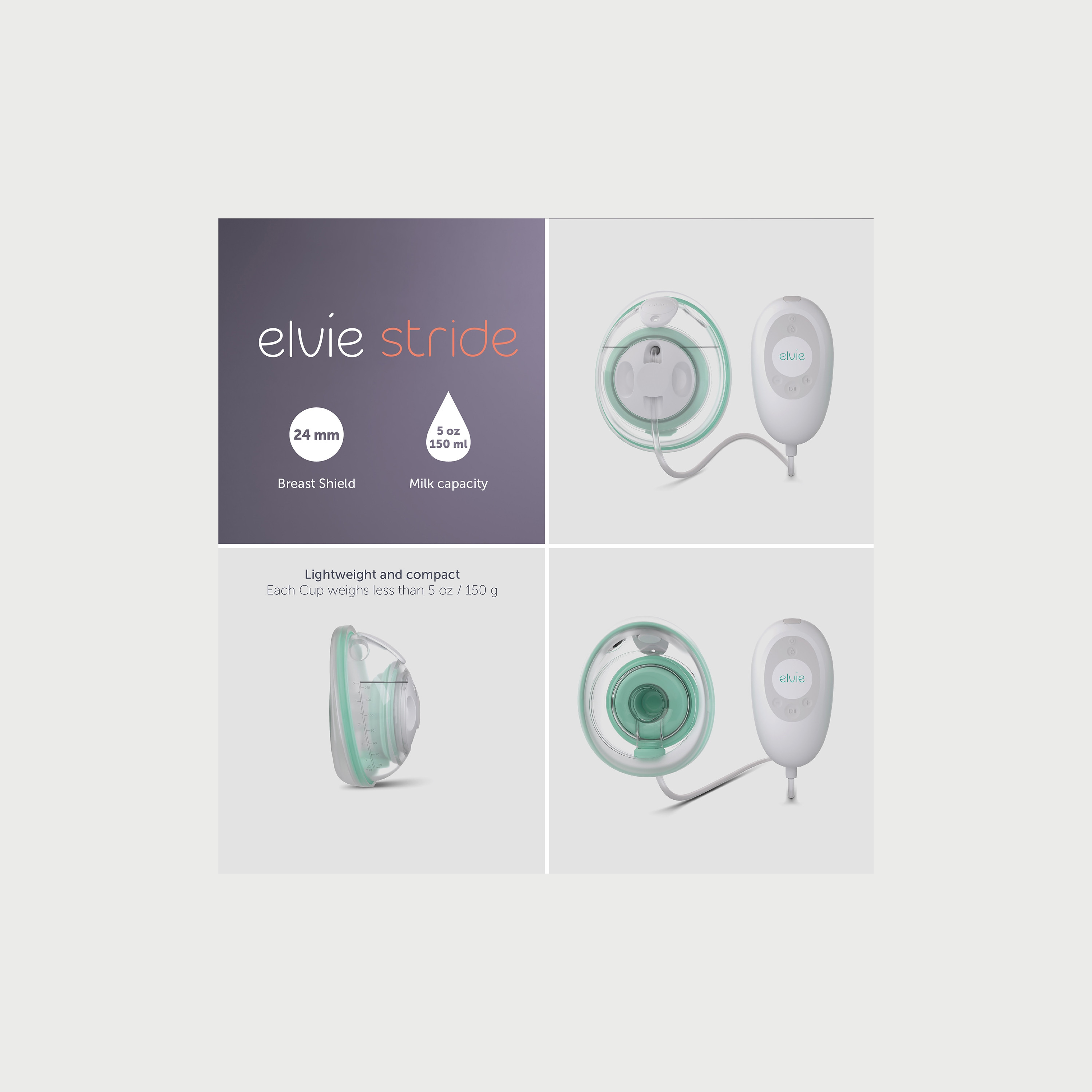Elvie Stride Single Electric Breast Pump-baby-feeding-breastfeedingandcare-image-4