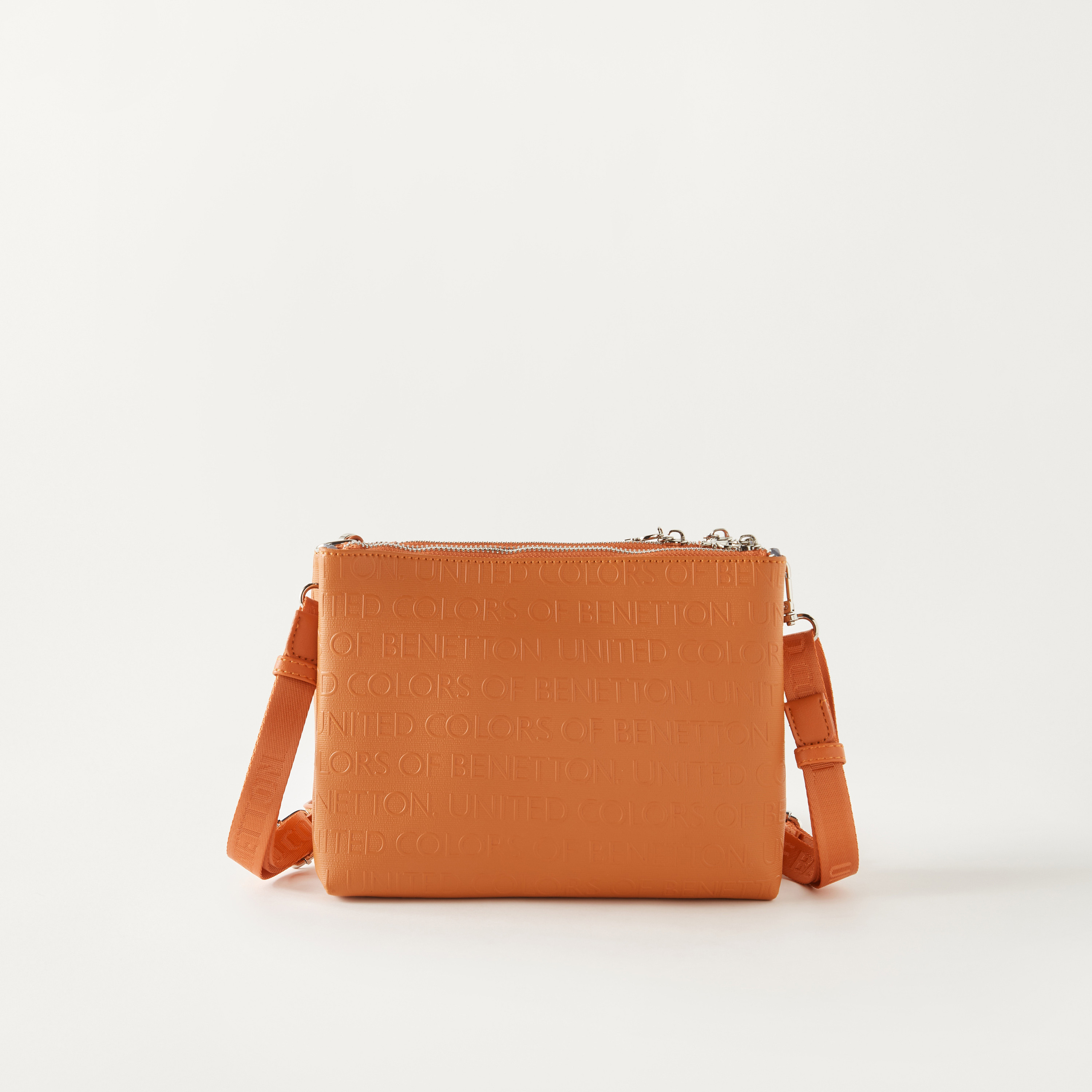 United Colors of Benetton Signature Monogram Crossbody Bag with Adjustable Strap-women-bagsandwallets-handbags-image-5
