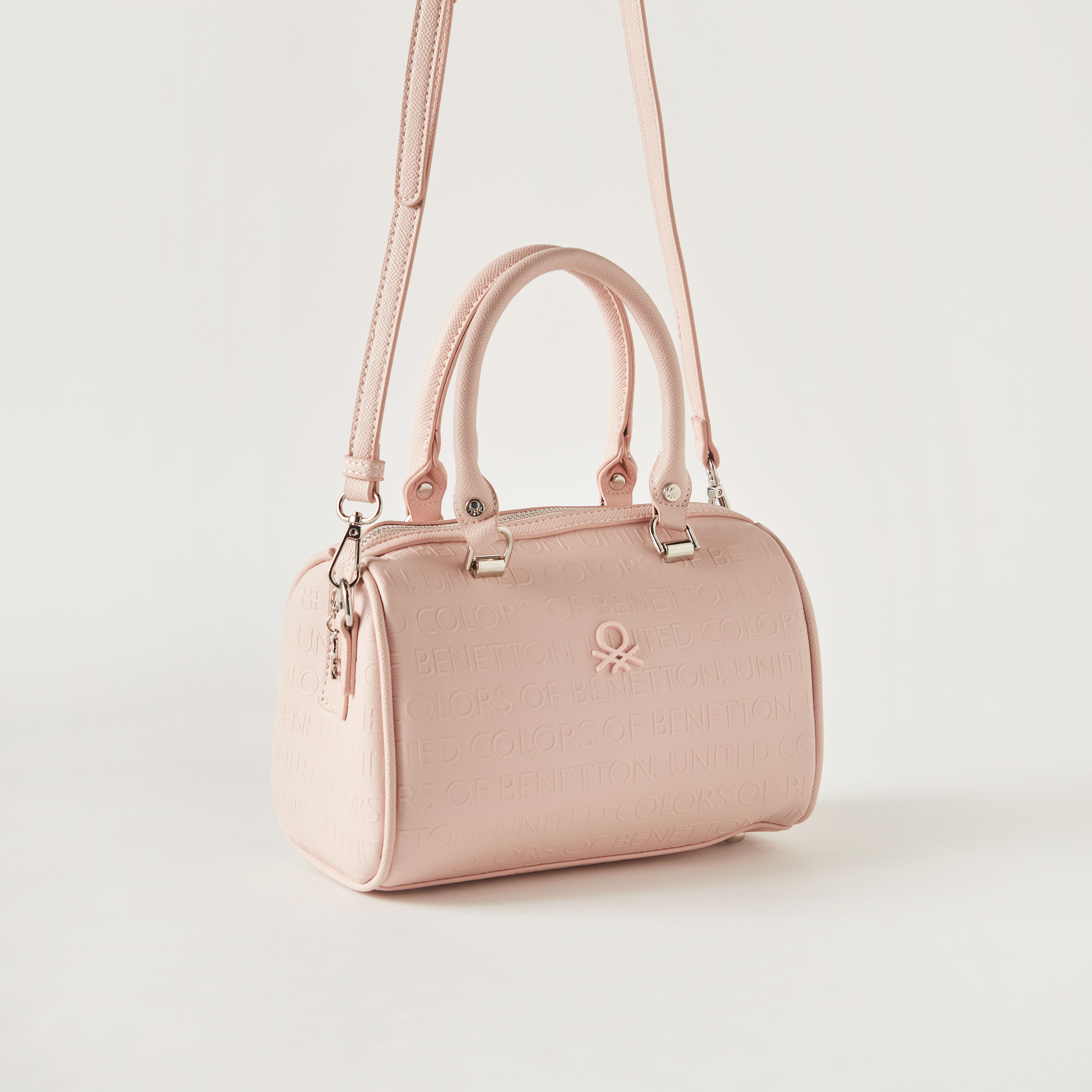 شنطة باولر مونوجرام بمقابض مزدوجة من يونايتد كولورز أوف بينيتون-women-bagsandwallets-handbags-image-3