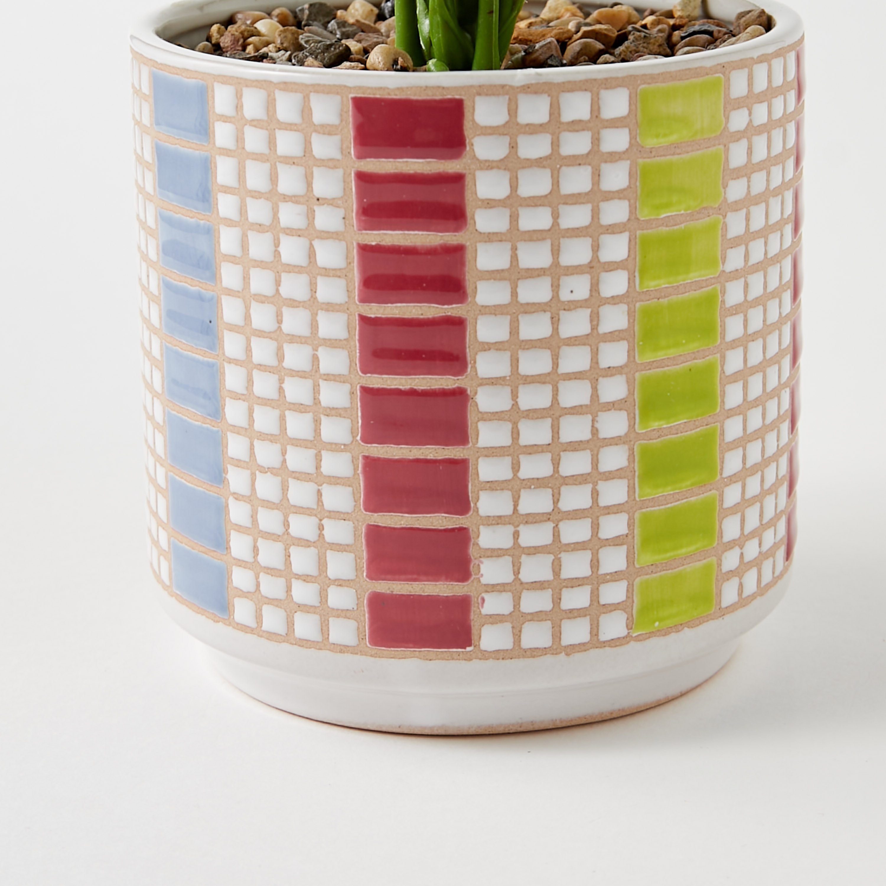 Findz Ceramic Planter - 12x12x40 cms-household-decor-decorativeobjectsandsculptures-image-4