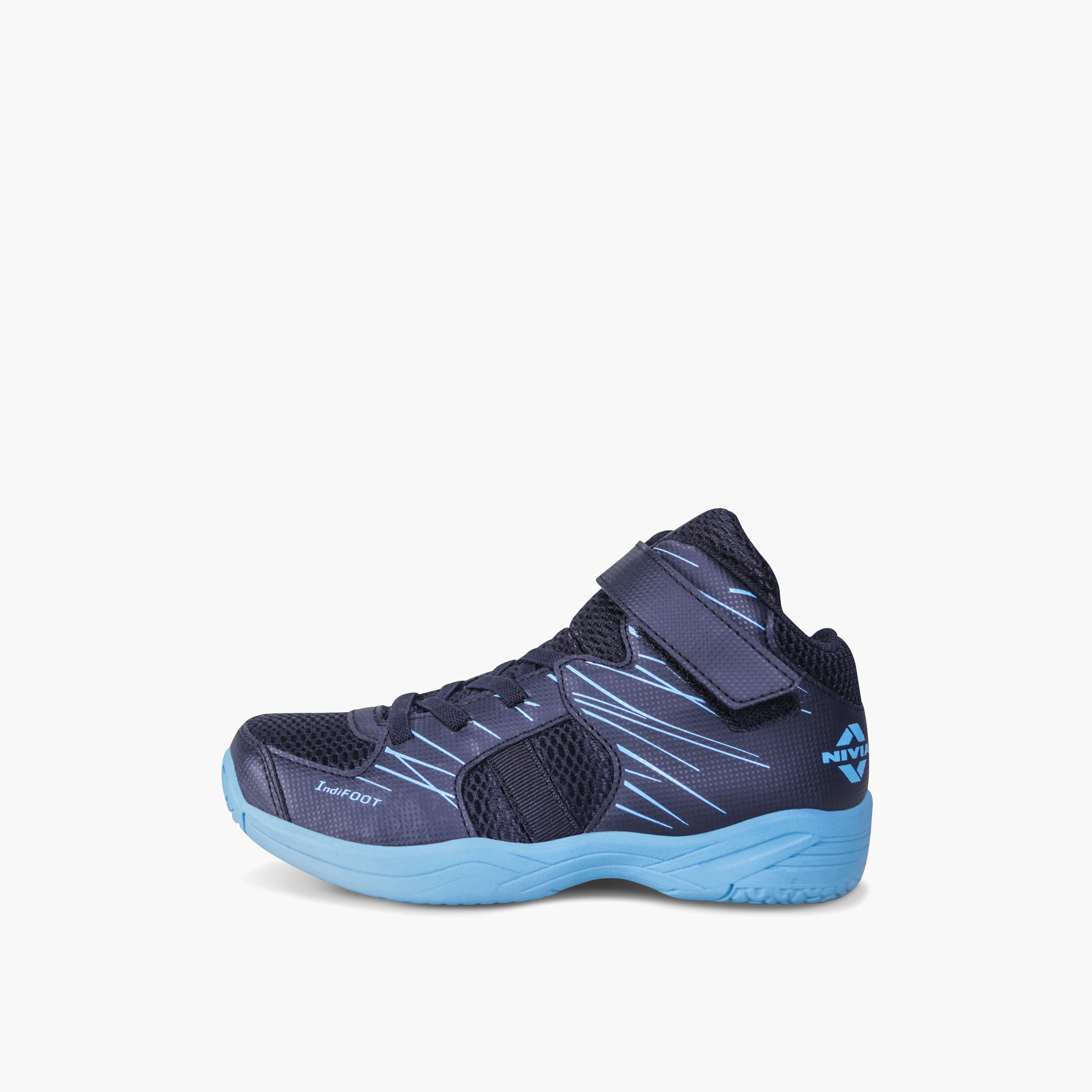 Nivia Boys Hook & Loop Cushioned Sole Basketball  Shoes-boys-shoes-sneakers-image-4