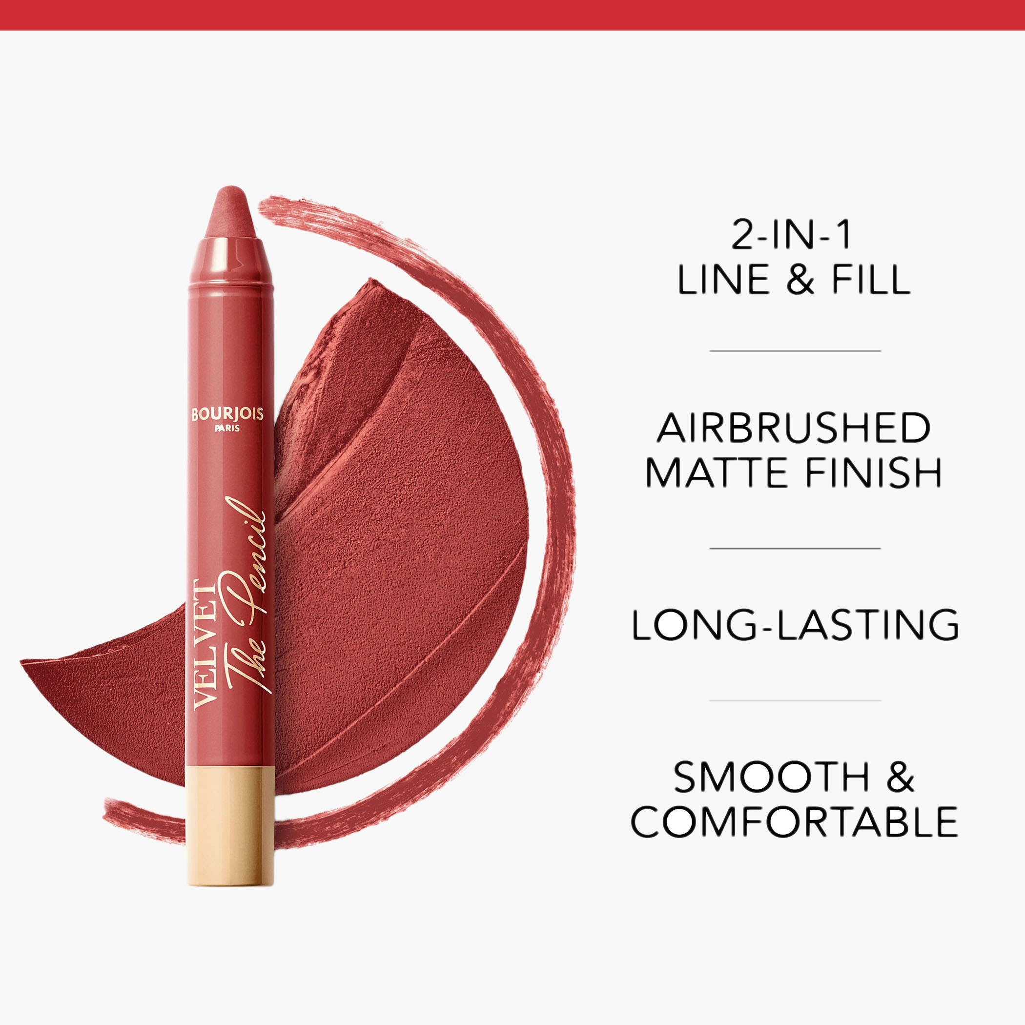 Bourjois Velvet the Pencil Lipstick - 3 gms-beautyandpersonalcare-makeup-lips-lipsticks-image-3