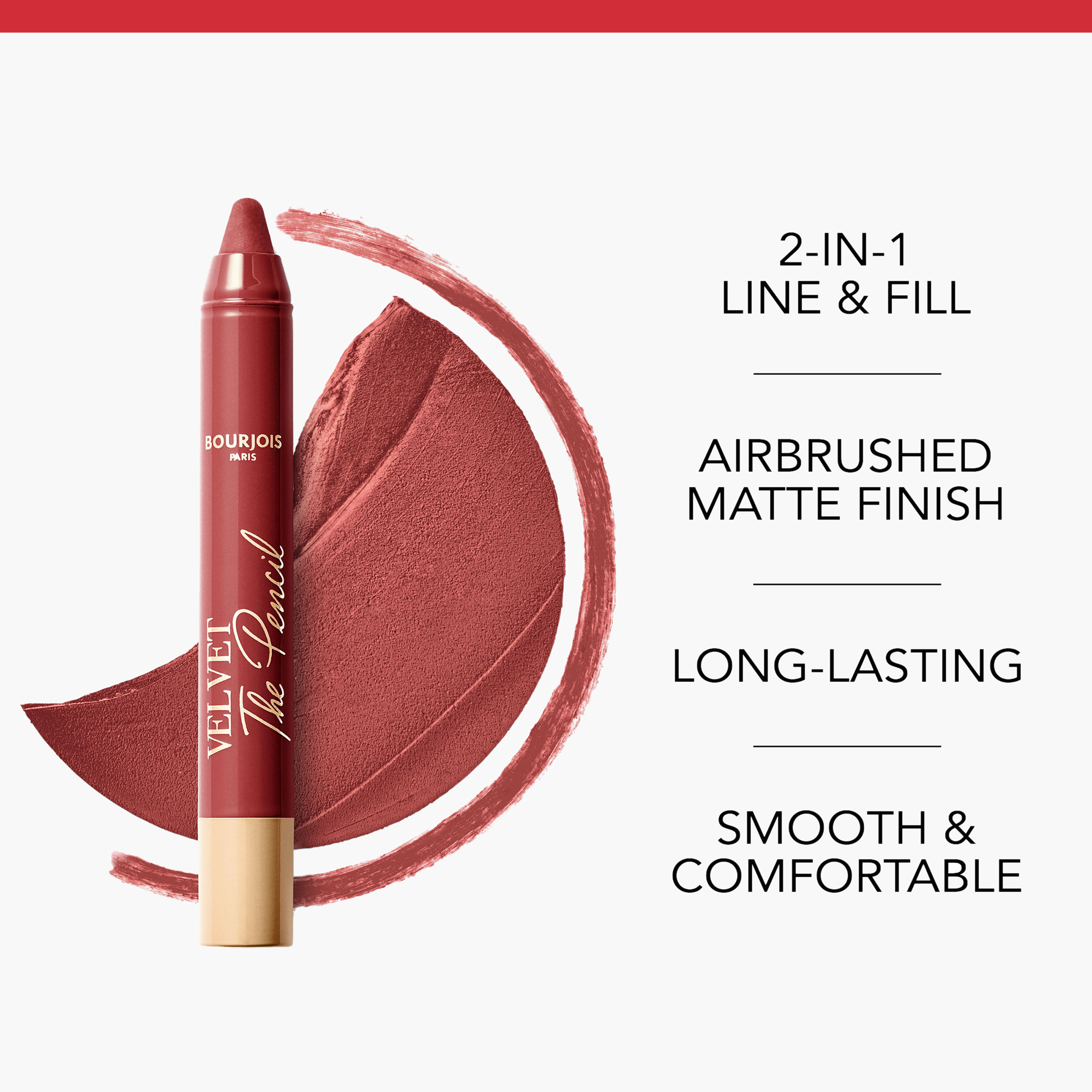 Bourjois Velvet the Pencil Lipstick - 3 gms-beautyandpersonalcare-makeup-lips-lipsticks-image-3