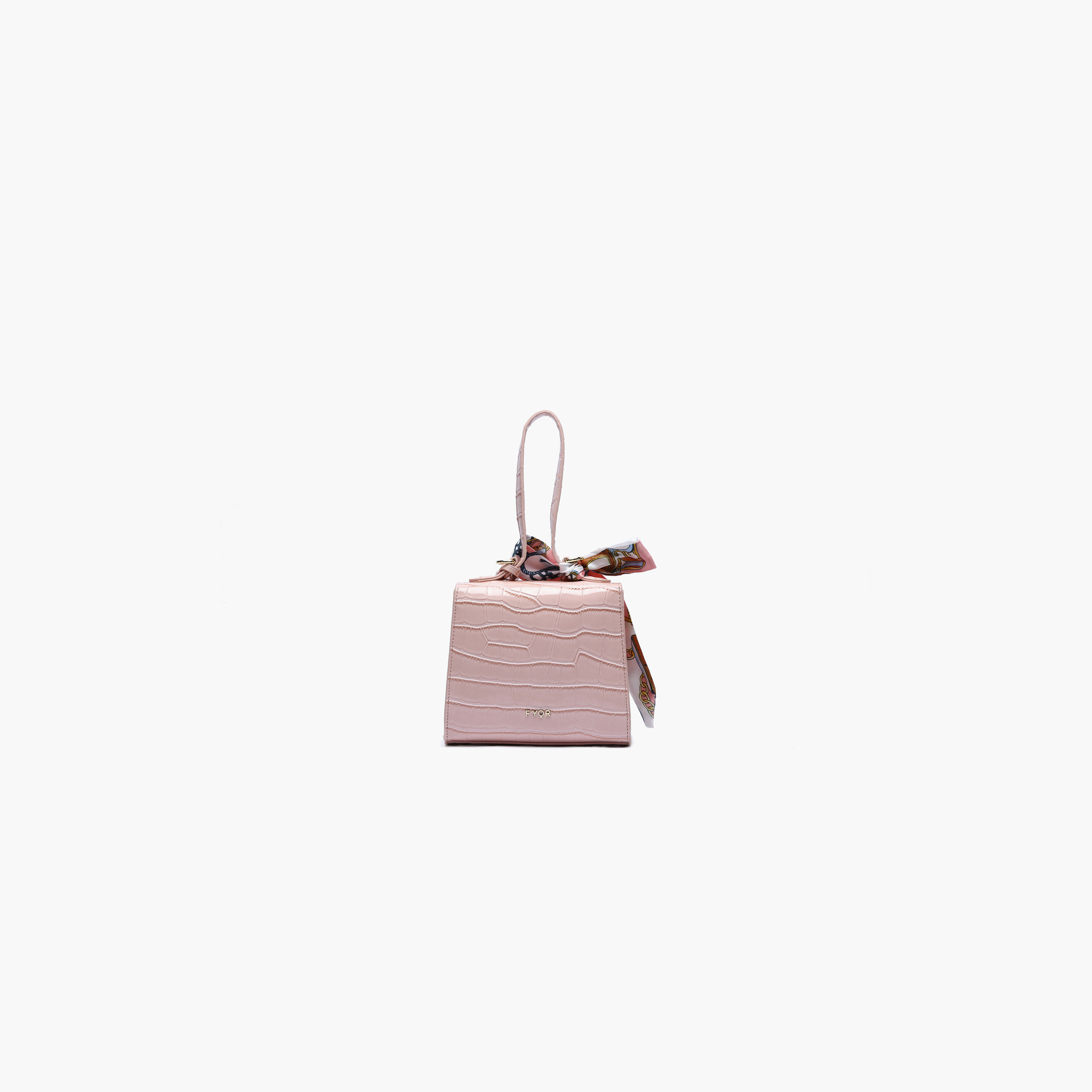  حقيبة كروس مزخرفة بحزام سلسلة معدني وإغلاق مغناطيسي باللون الوردي من فيور-women-bagsandwallets-handbags-image-2