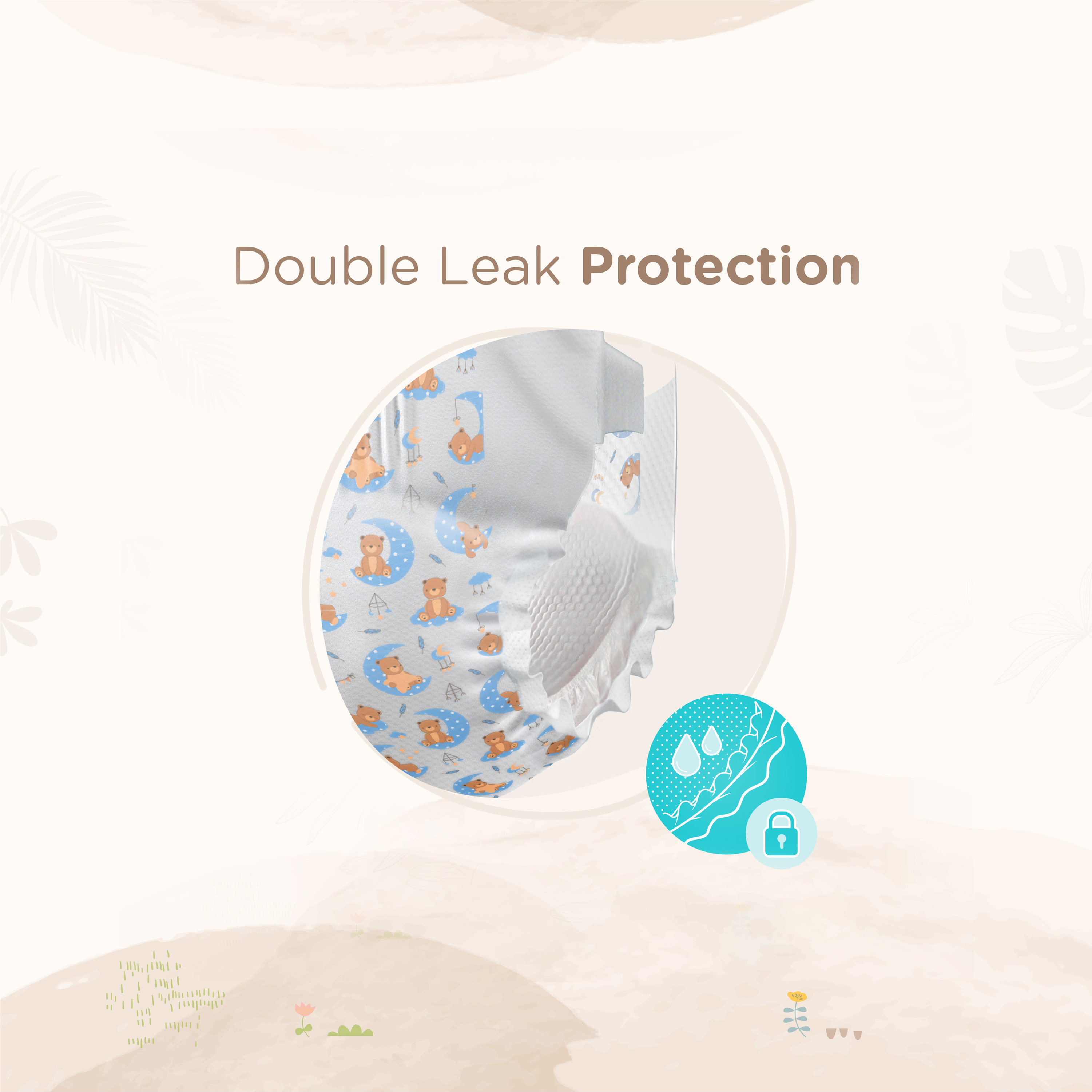 Juniors 24-Piece Tape Style Diapers Size 5 (11-18 kg) Feather Soft Value Pack-baby-diapering-diapers-image-8