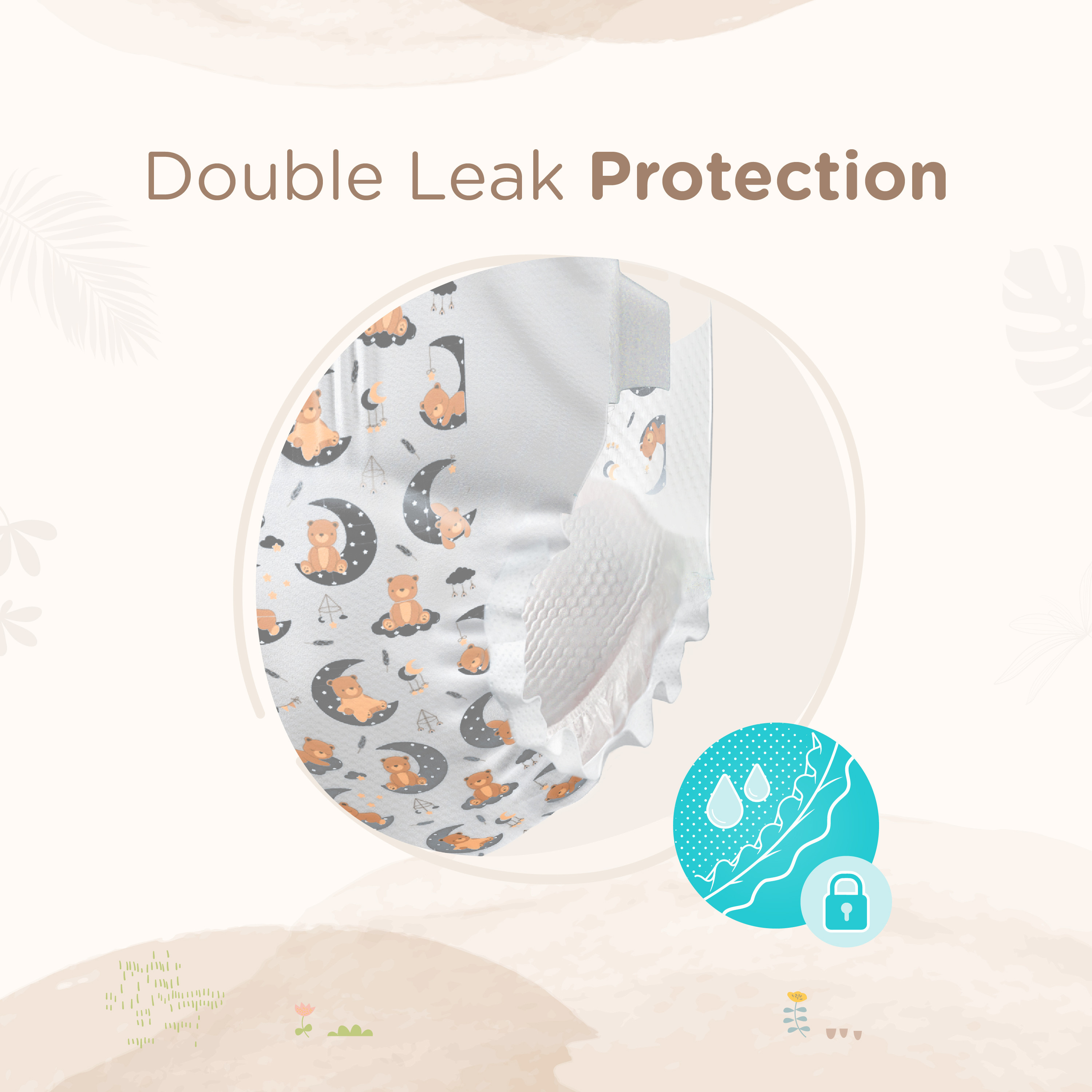 Juniors 24-Piece Tape Style Diapers Size 5 (11-18 kg) Feather Soft Value Pack-baby-diapering-diapers-image-9