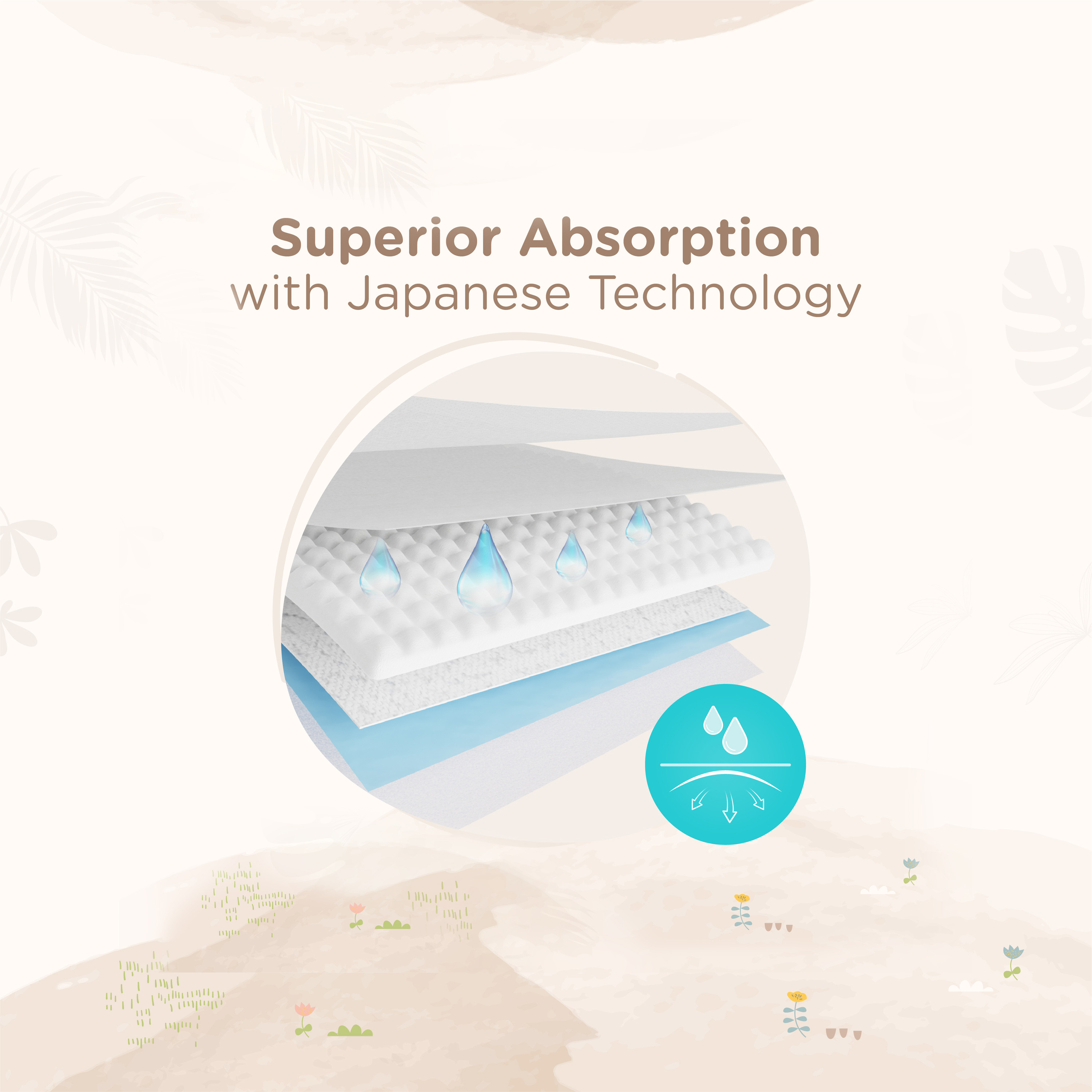 Juniors 50-Piece Tape Style Diapers 6-36 Months Size 4 (7-14 kg) Feather Soft Value Pack-baby-diapering-diapers-image-6