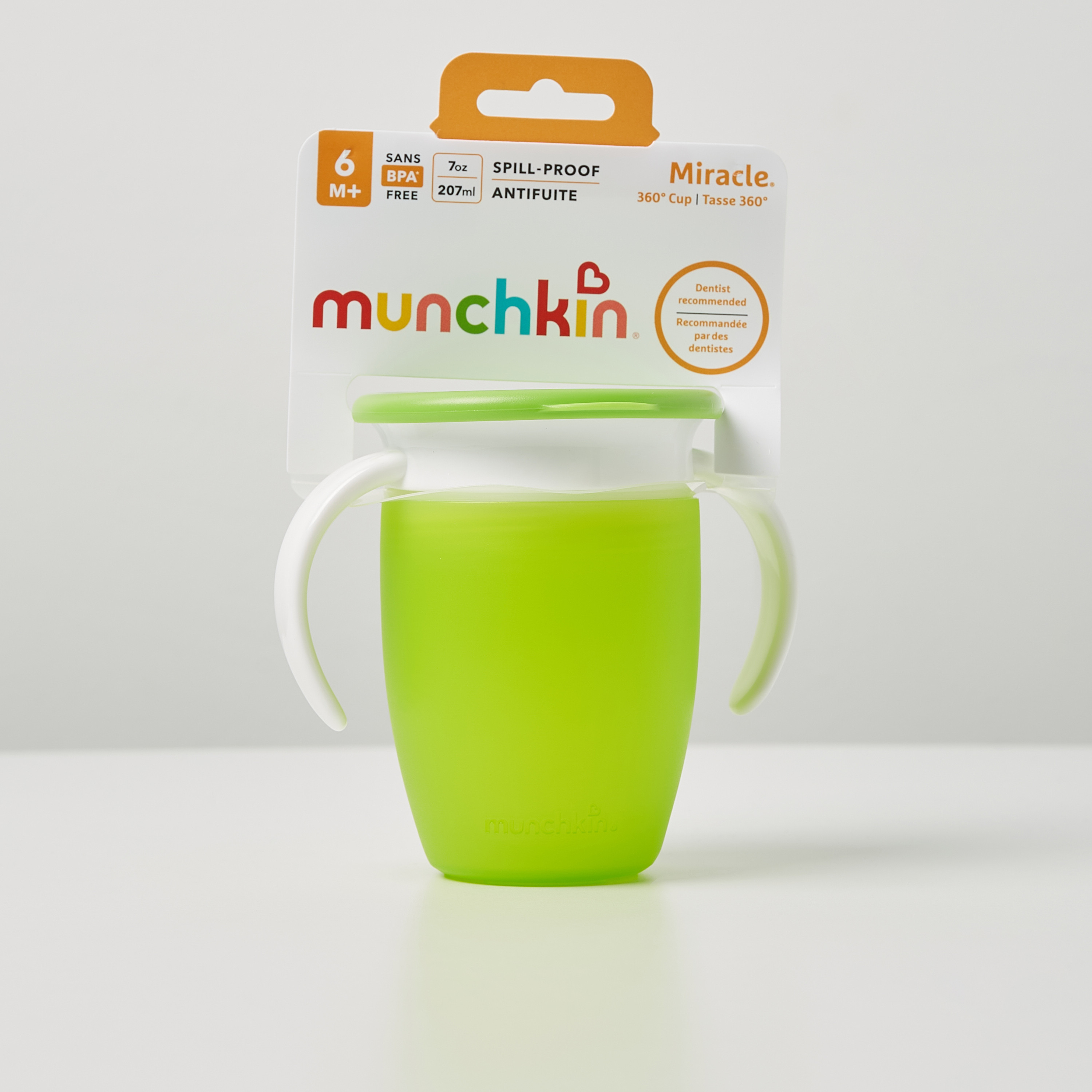 Munchkin Solid Miracle 360 Trainer Cup with Handle - 207 ml-baby-feeding-mealtimeessentials-image-4