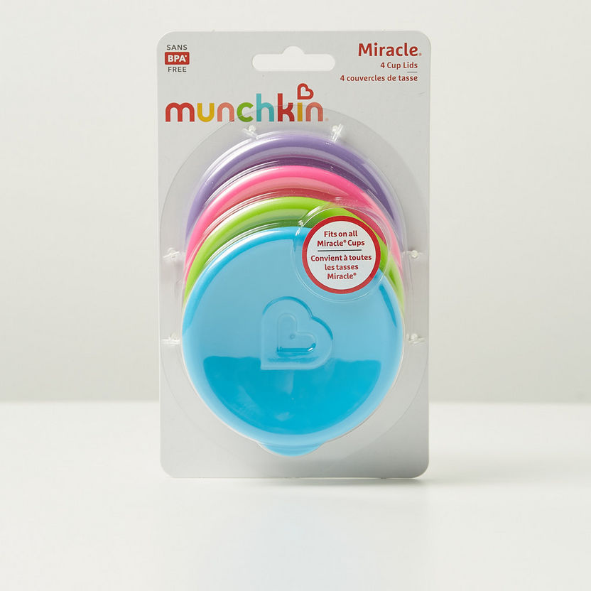 Munchkin 4-Piece Miracle Cup Lid Set-Mealtime Essentials-image-4