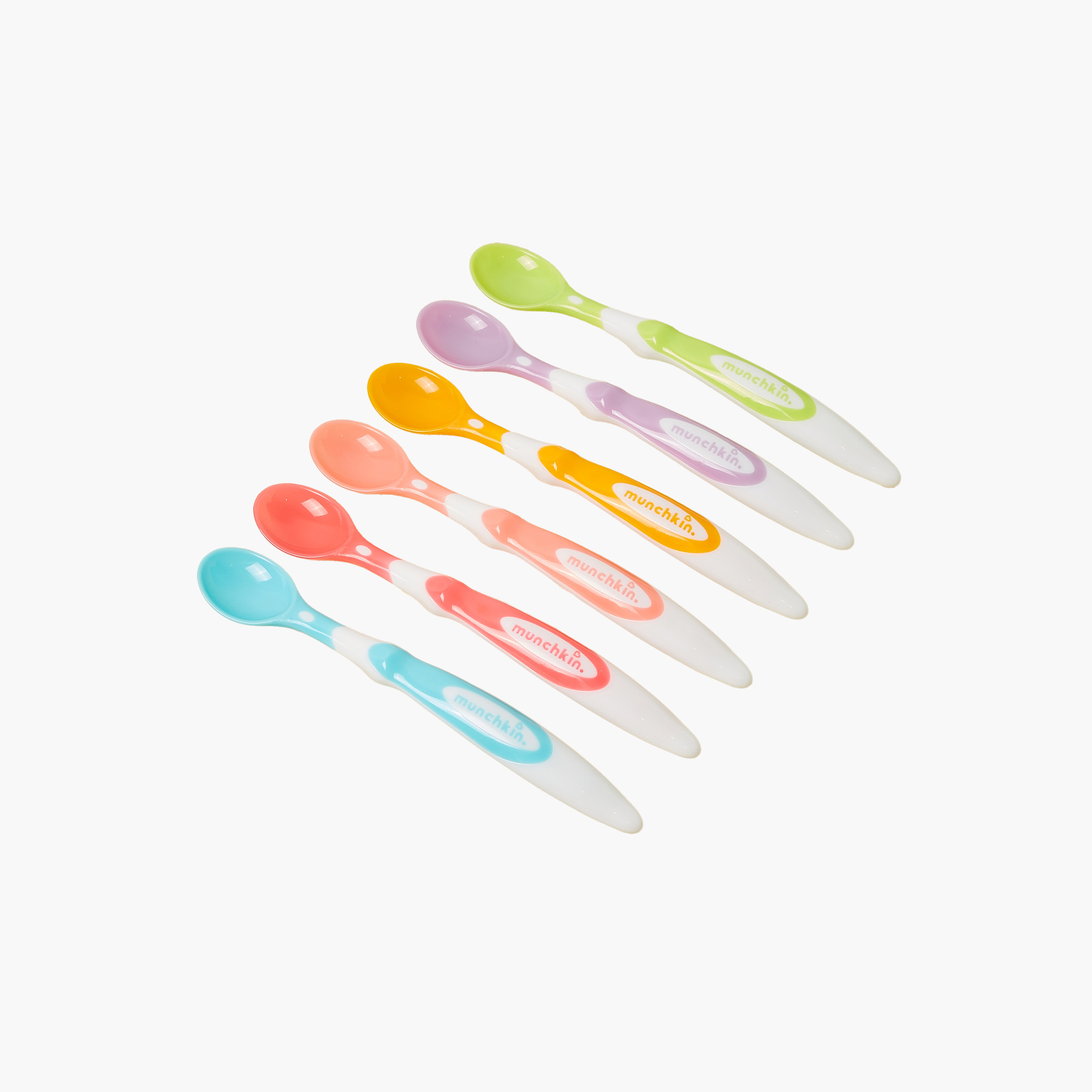Munchkin Solid Soft Tip Infant Spoon - Set of 6-baby-feeding-mealtimeessentials-image-1