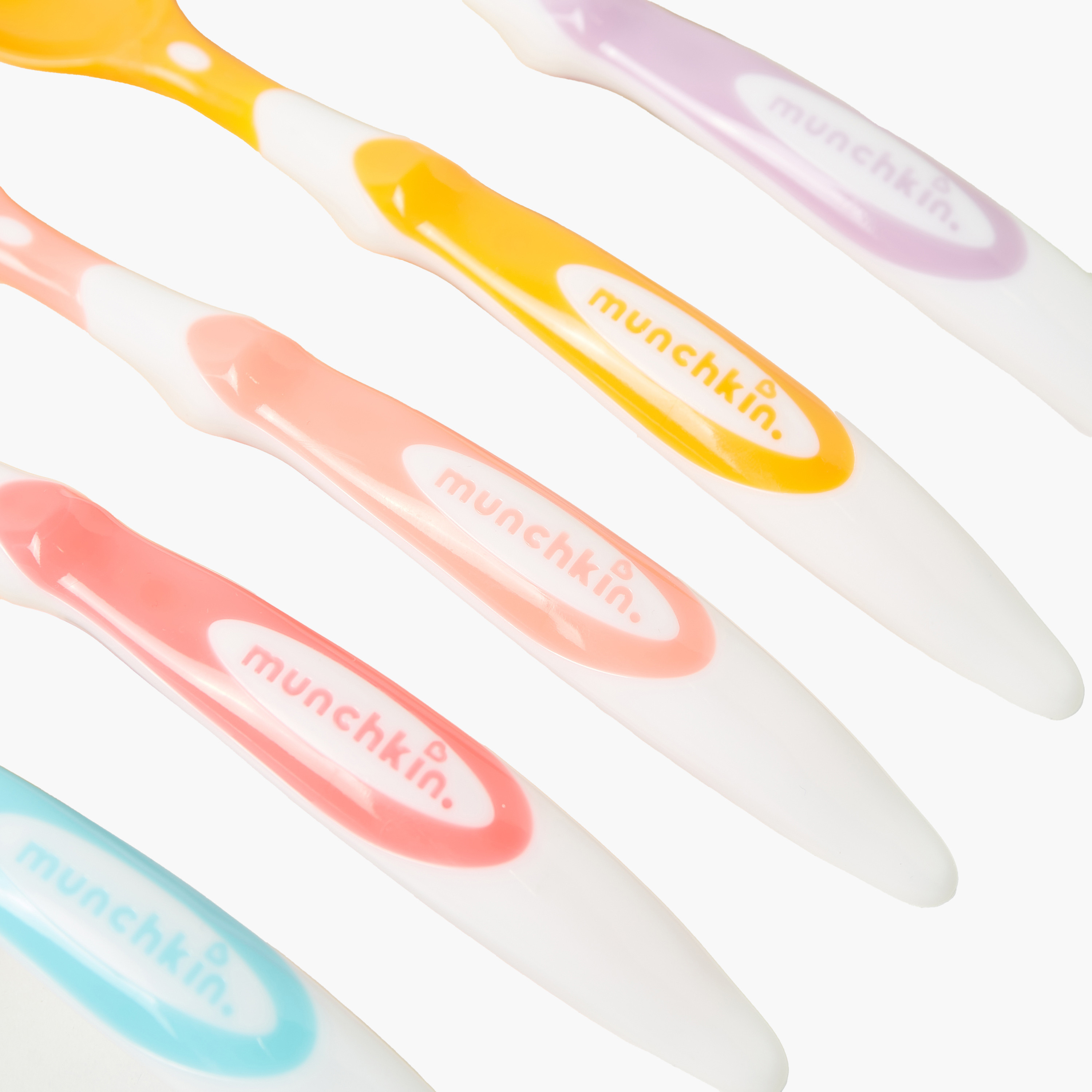 Munchkin Solid Soft Tip Infant Spoon - Set of 6-baby-feeding-mealtimeessentials-image-2