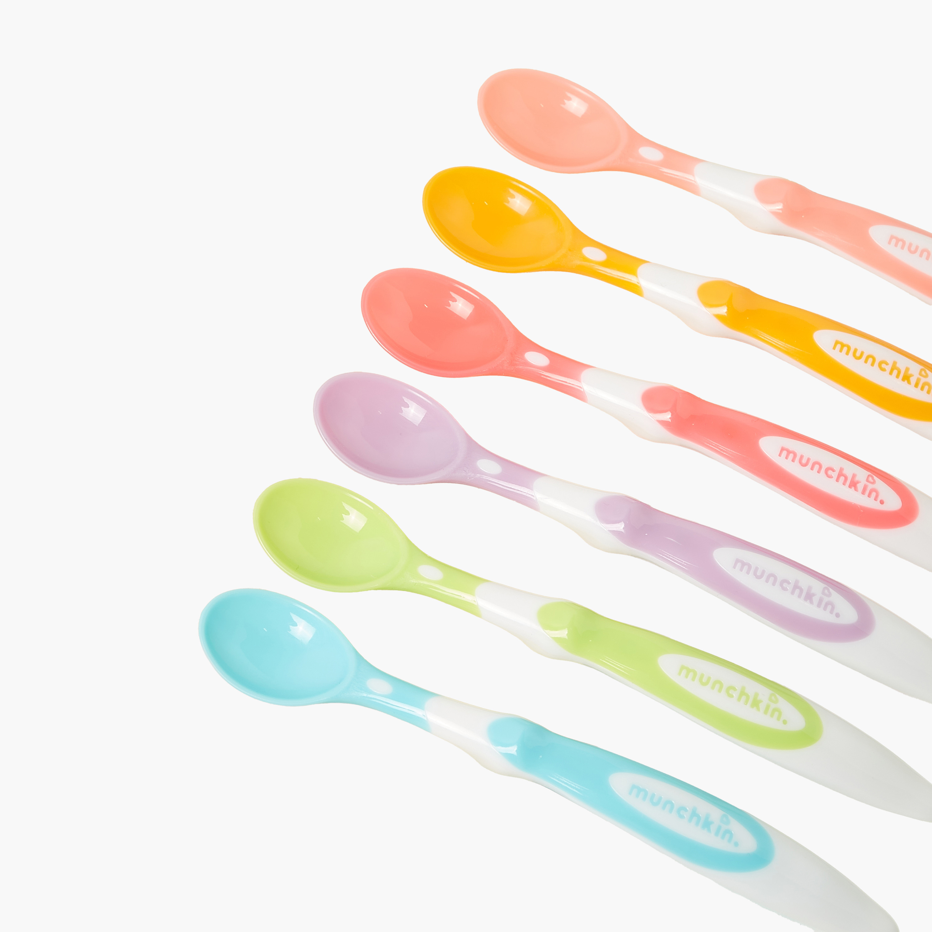 Munchkin Solid Soft Tip Infant Spoon - Set of 6-baby-feeding-mealtimeessentials-image-3