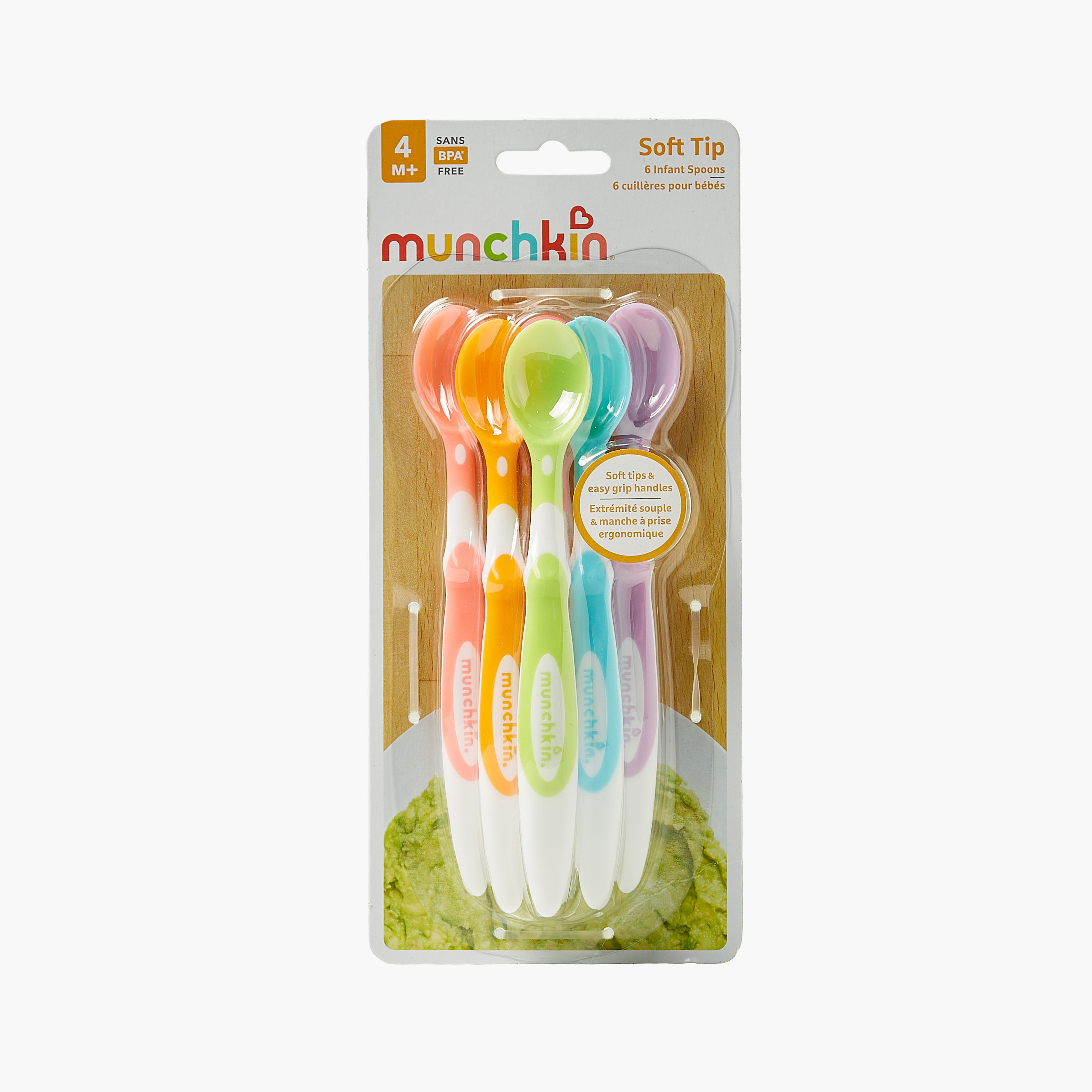 Munchkin Solid Soft Tip Infant Spoon - Set of 6-baby-feeding-mealtimeessentials-image-4