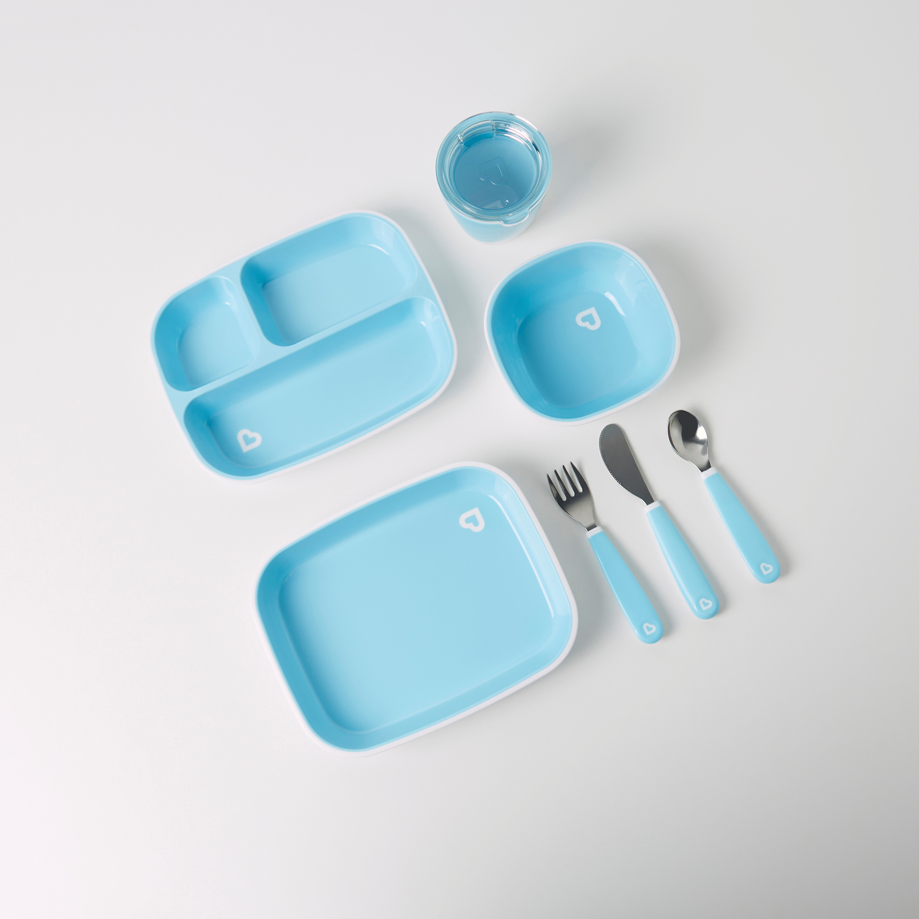 طقم طعام هانجري سبلاش كولور مي 7 قطع من مانشكين-baby-feeding-mealtimeessentials-image-2