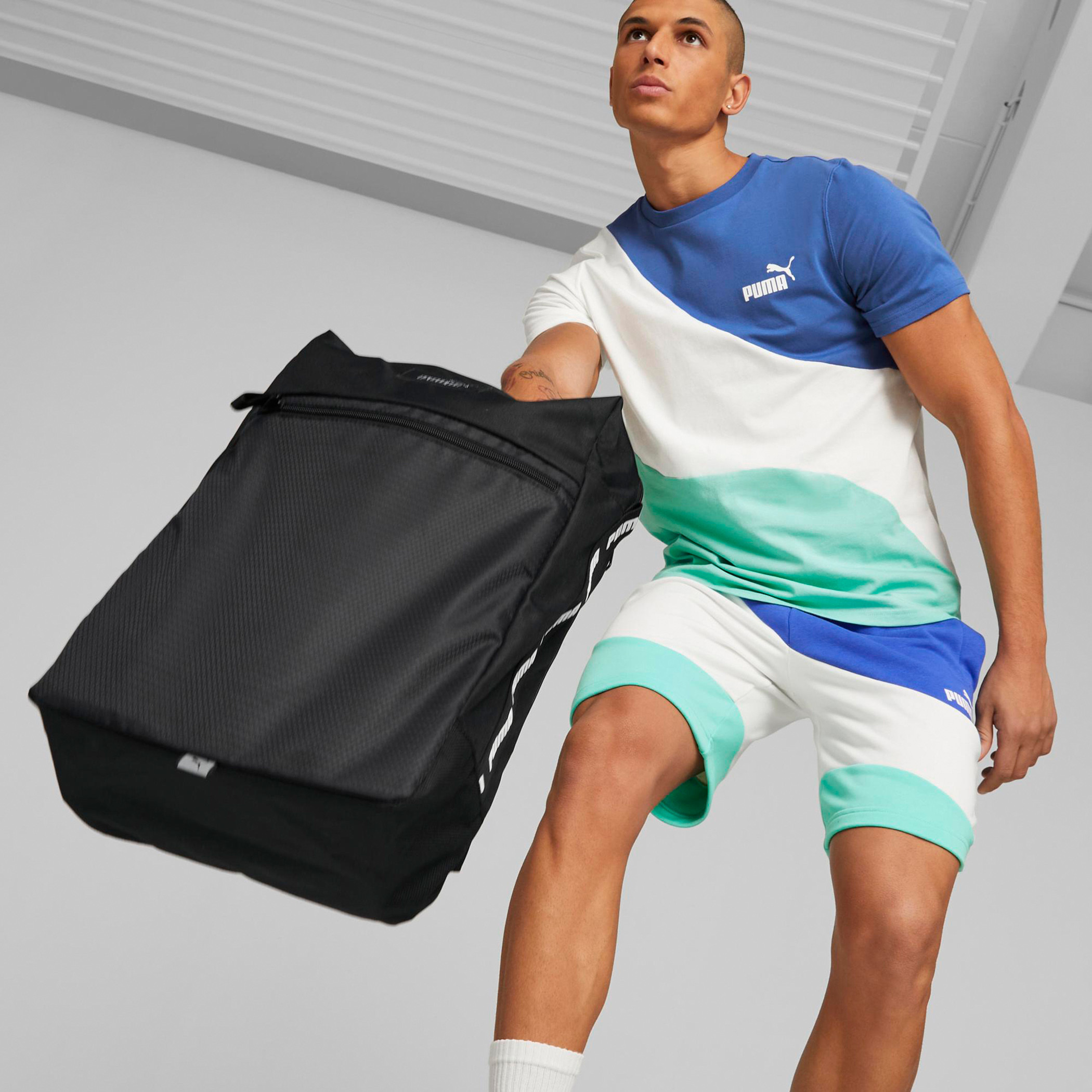 شنطة ظهر بتفاصيل شريط وأحزمة قابلة للتّعديل من بوما-school-bagsandbackpacks-backpacks-image-4