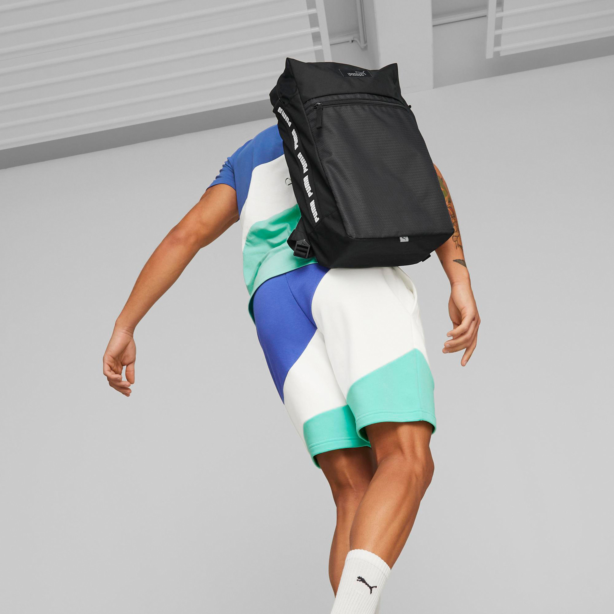 شنطة ظهر بتفاصيل شريط وأحزمة قابلة للتّعديل من بوما-school-bagsandbackpacks-backpacks-image-5