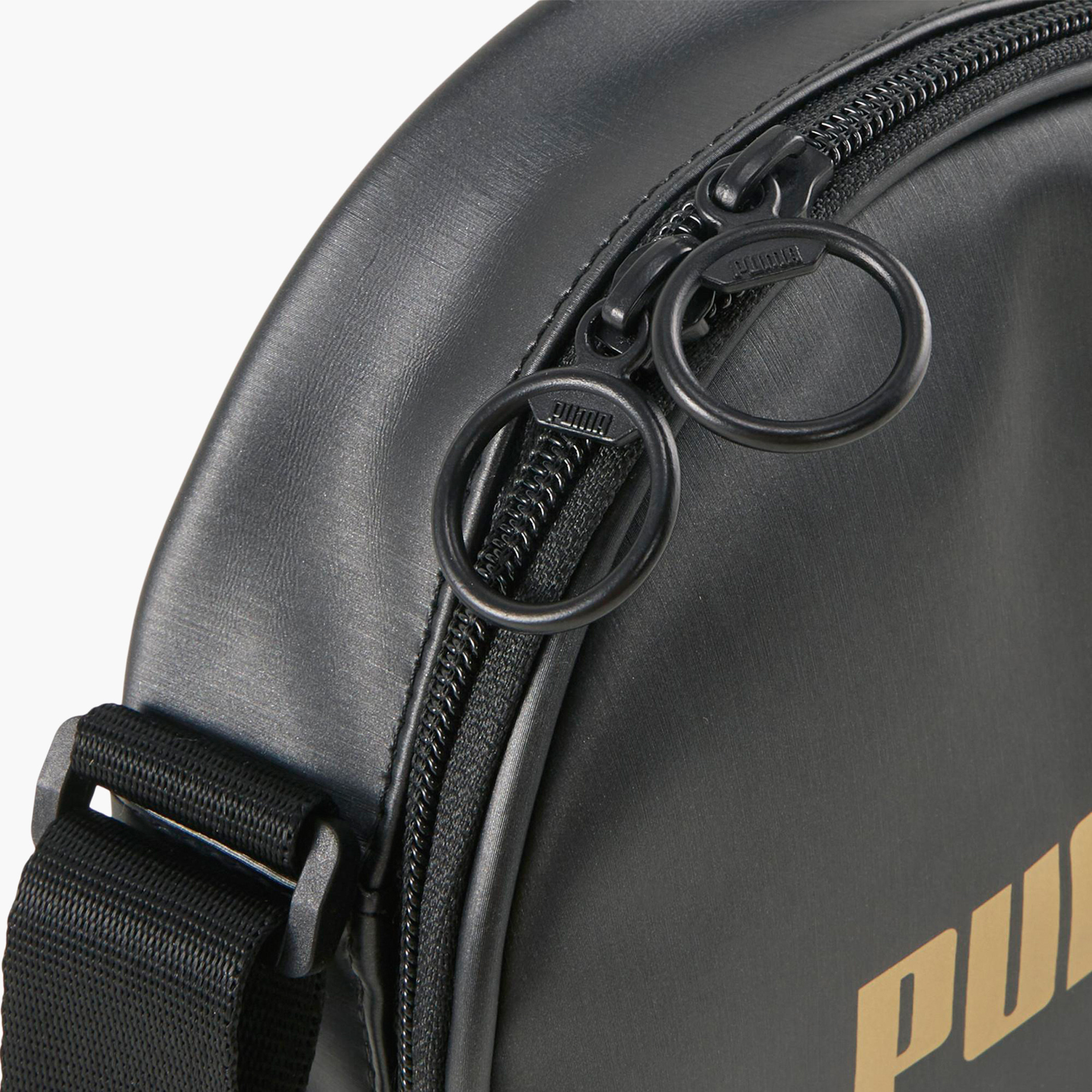 PUMA Logo Print Messenger Bag with Adjustable Strap and Zip Closure-boys-accessories-bagsandbackpacks-image-3