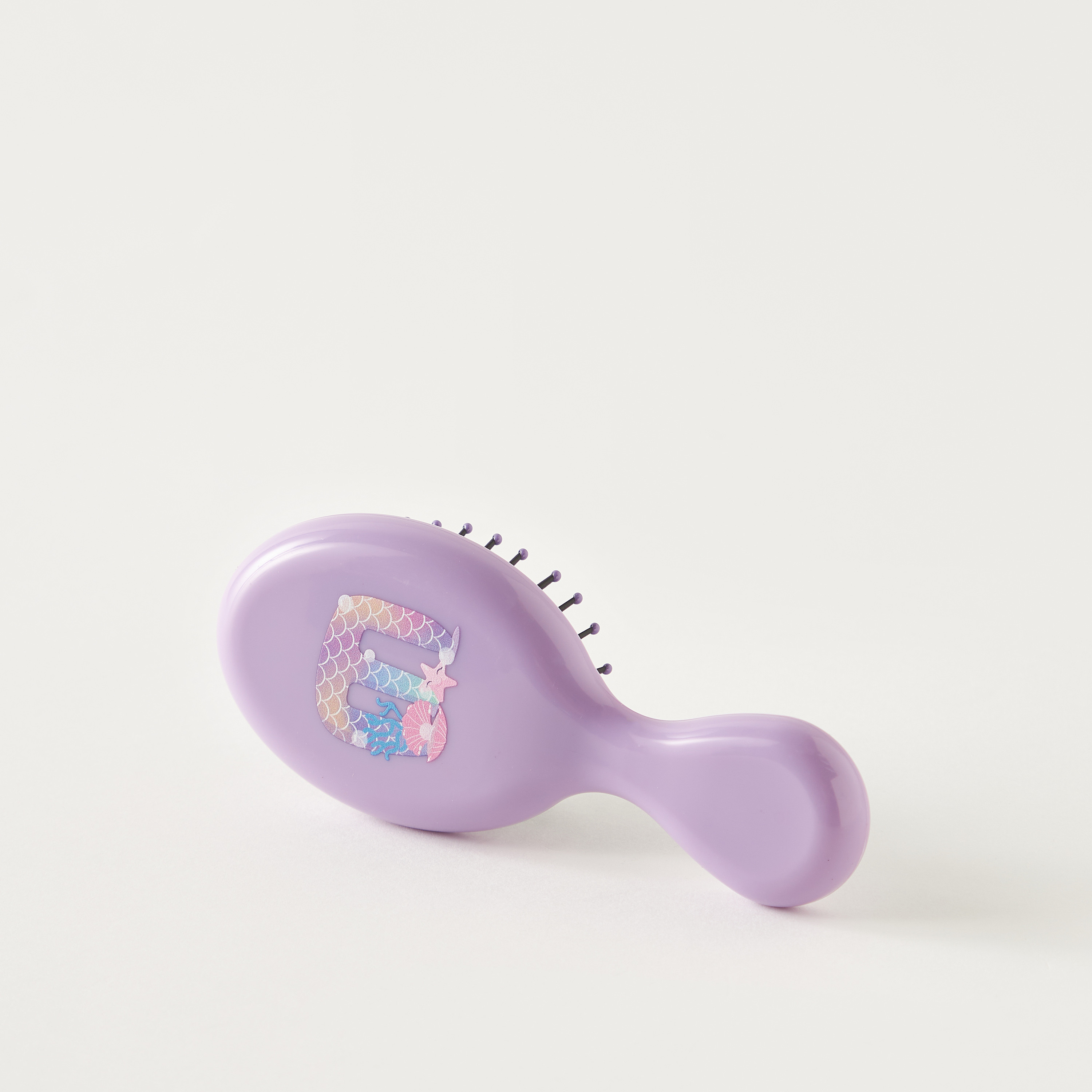 فرشاة شعر بطبعات حورية بحر وحرف M-beautyandpersonalcare-hair-stylingtools-hairbrushesandcombs-image-1