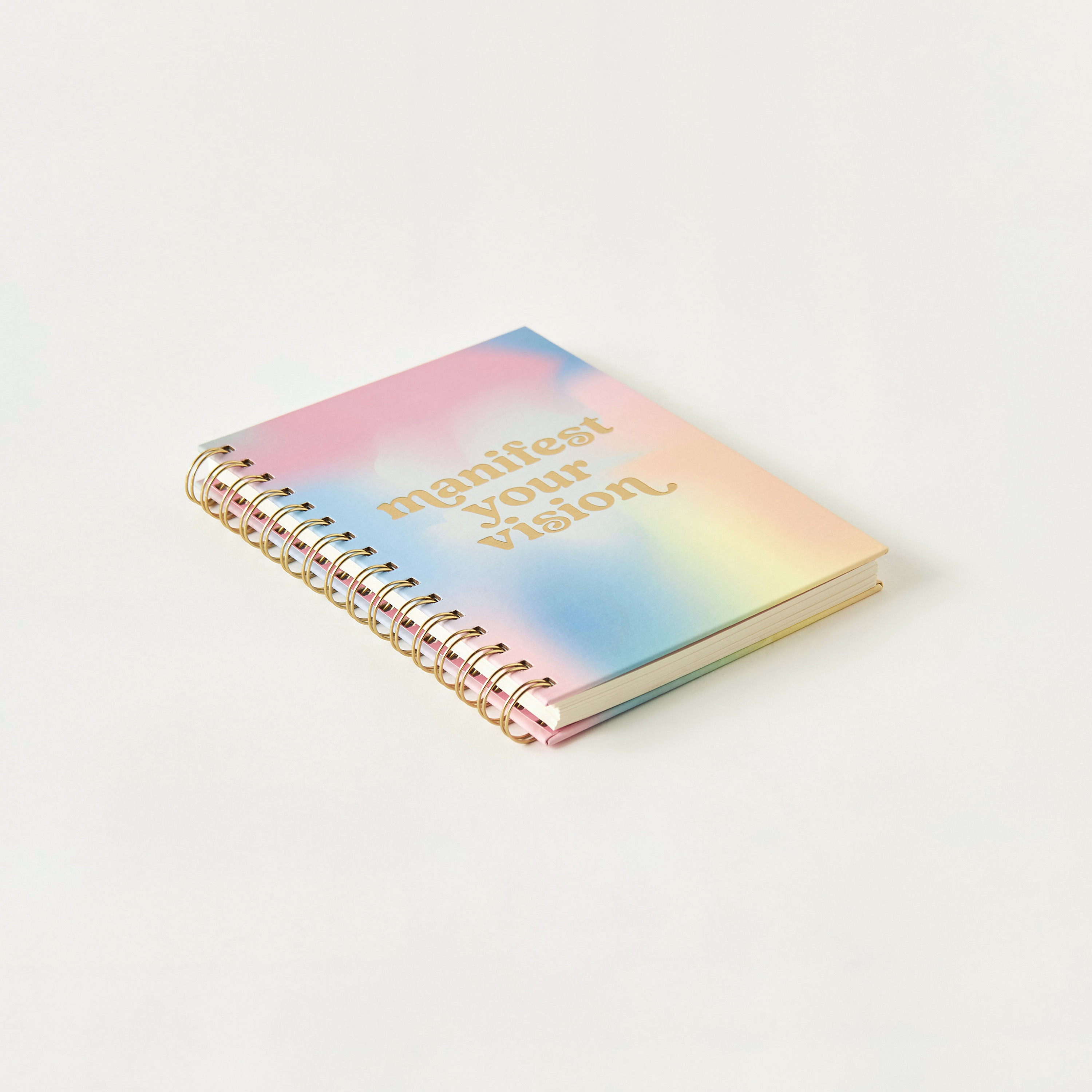 دفتر يوميات بسلك لولبي وطبعات شعار - 6x8 سم-school-stationery-notebooks-image-1