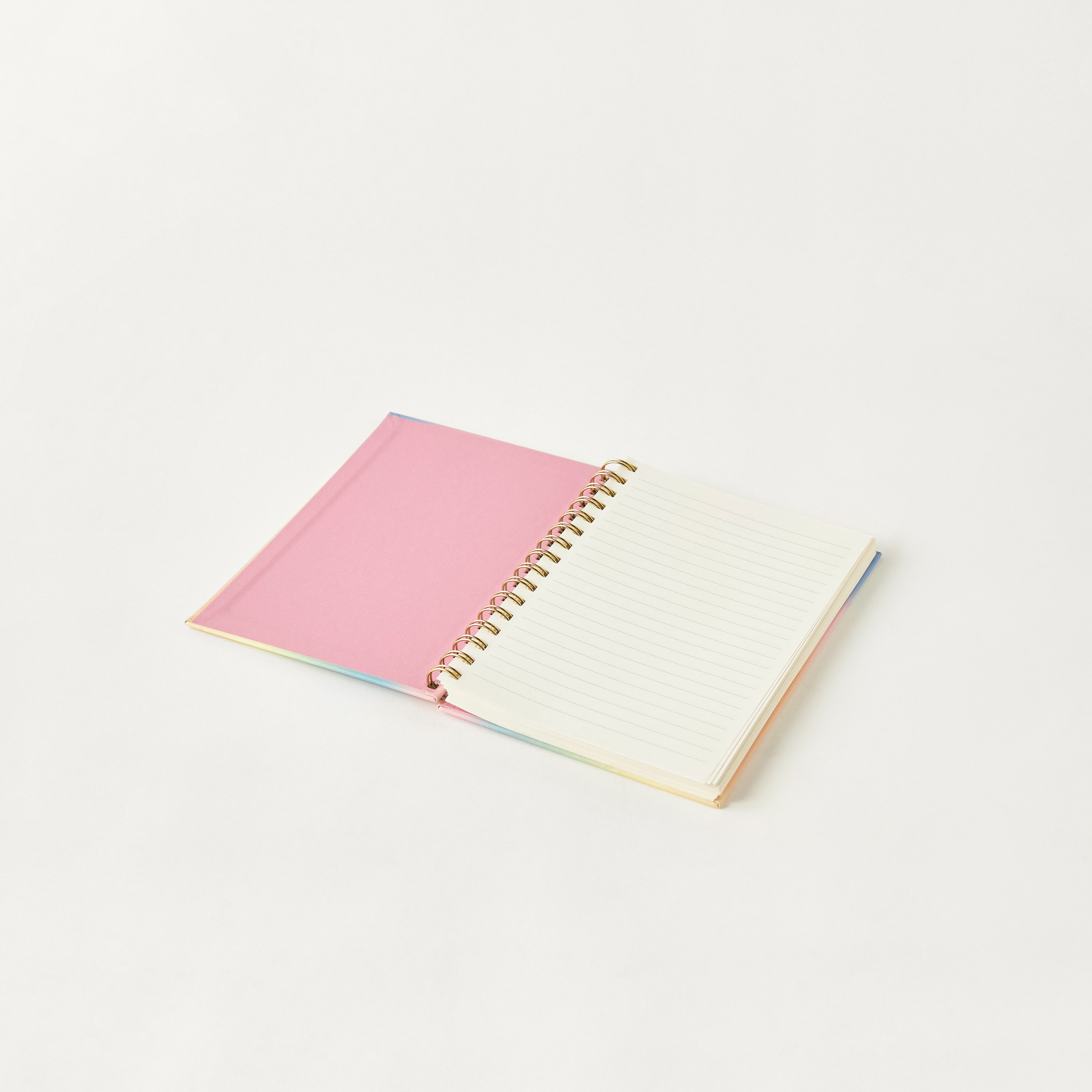 دفتر يوميات بسلك لولبي وطبعات شعار - 6x8 سم-school-stationery-notebooks-image-4
