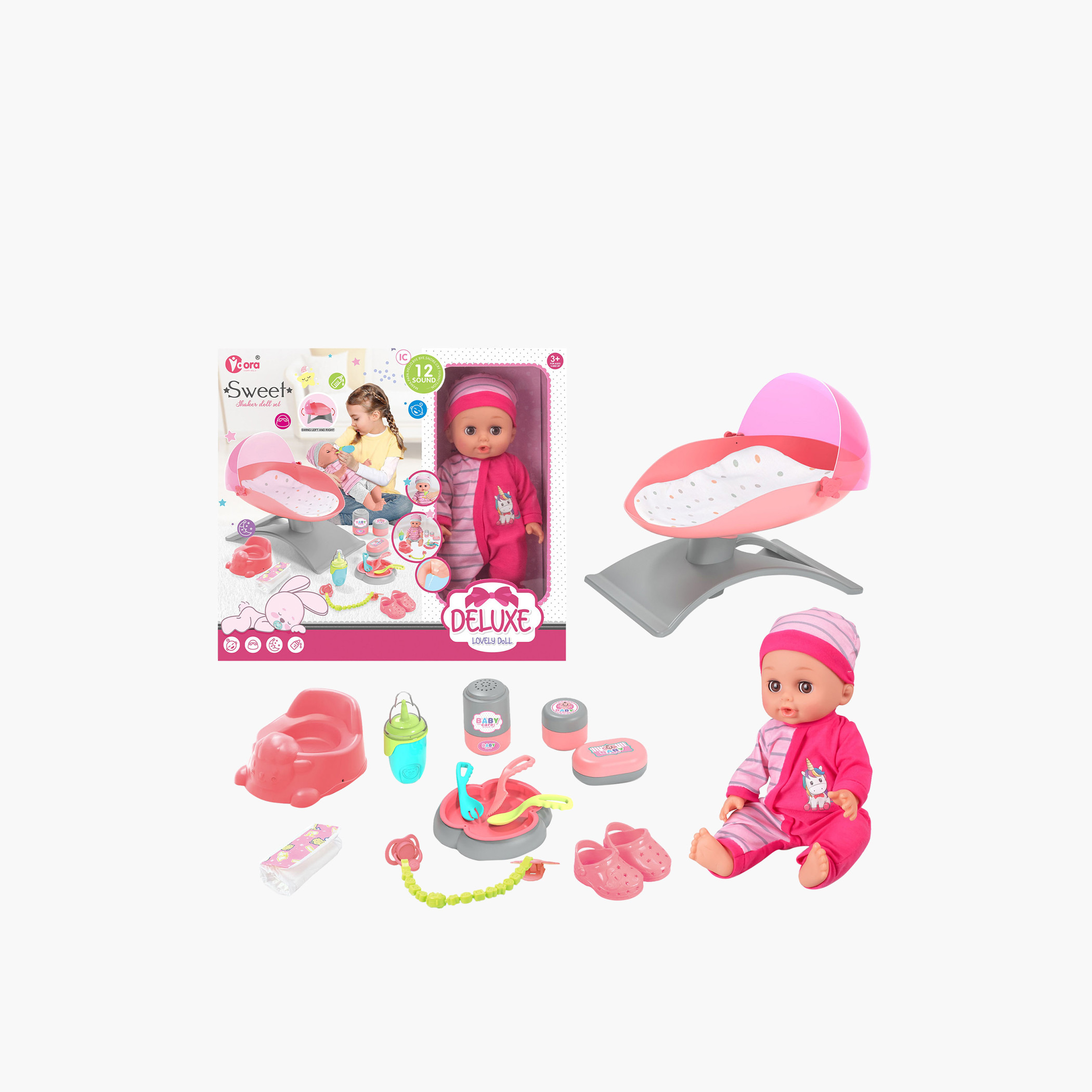 My sweet love graco deals baby doll playset