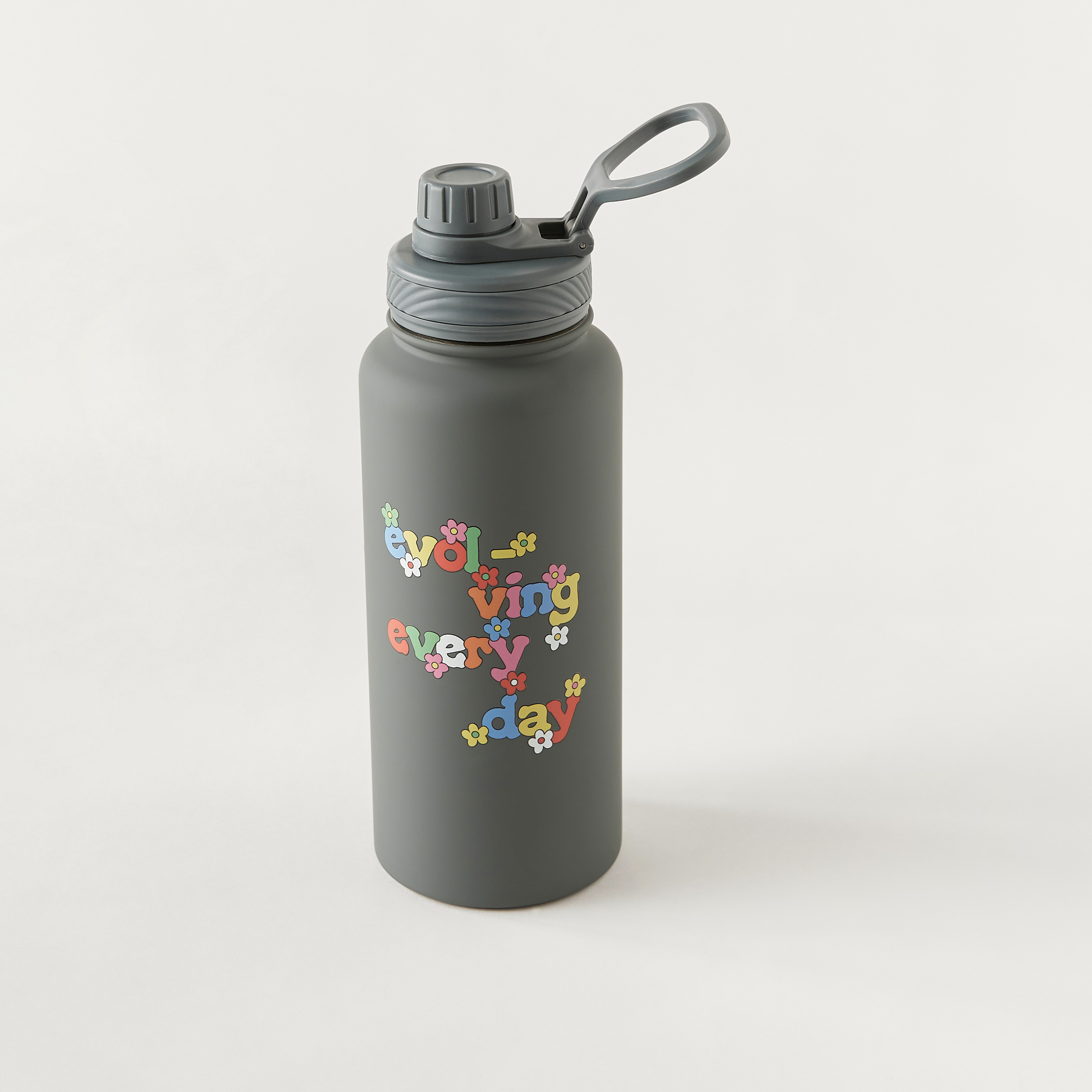 قارورة مياه ستانلس ستيل بجدار مزدوج وطبعات - 1 لتر-school-waterbottles-image-2
