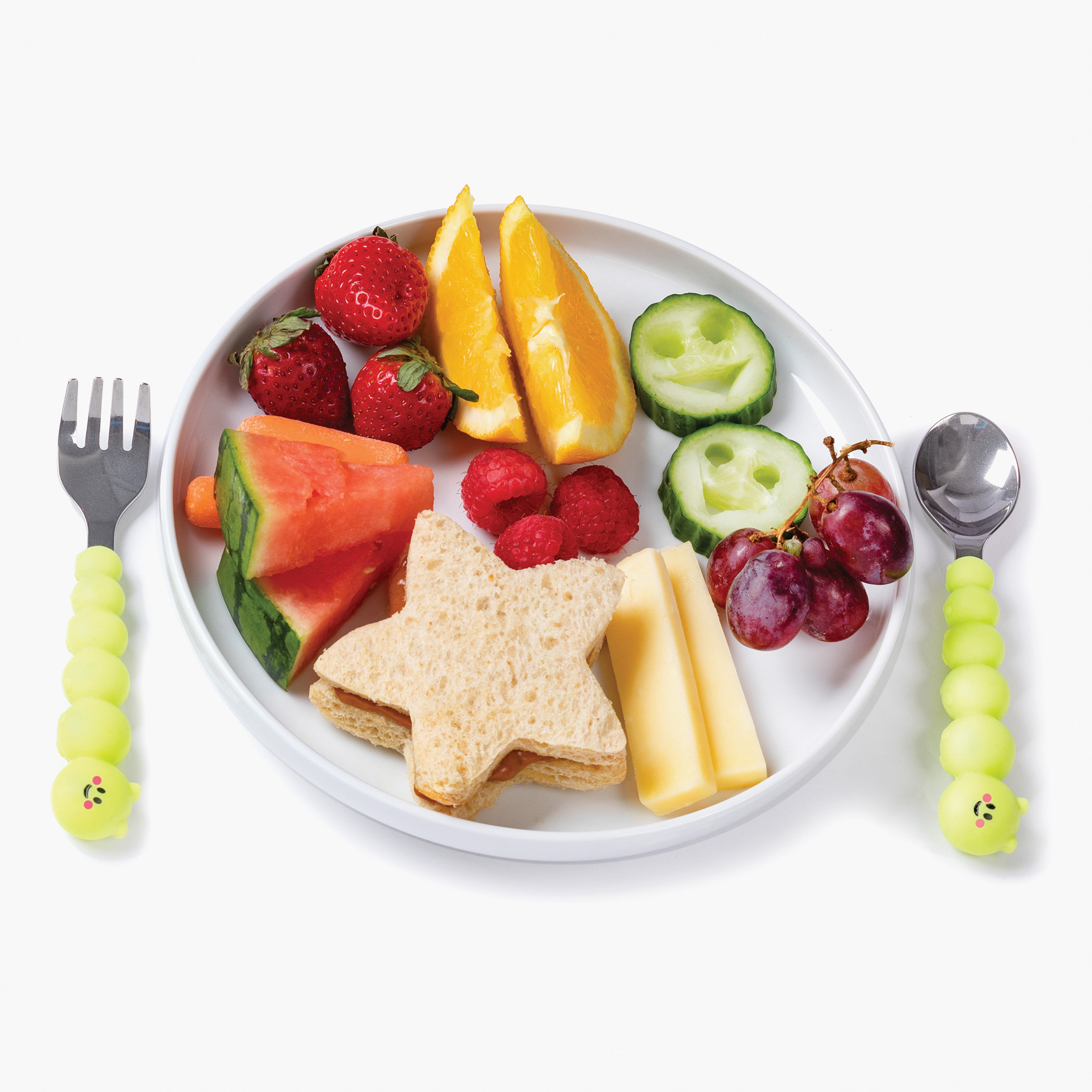 Melii Silicone Caterpillar Spoon and Fork Set-baby-feeding-mealtimeessentials-image-3