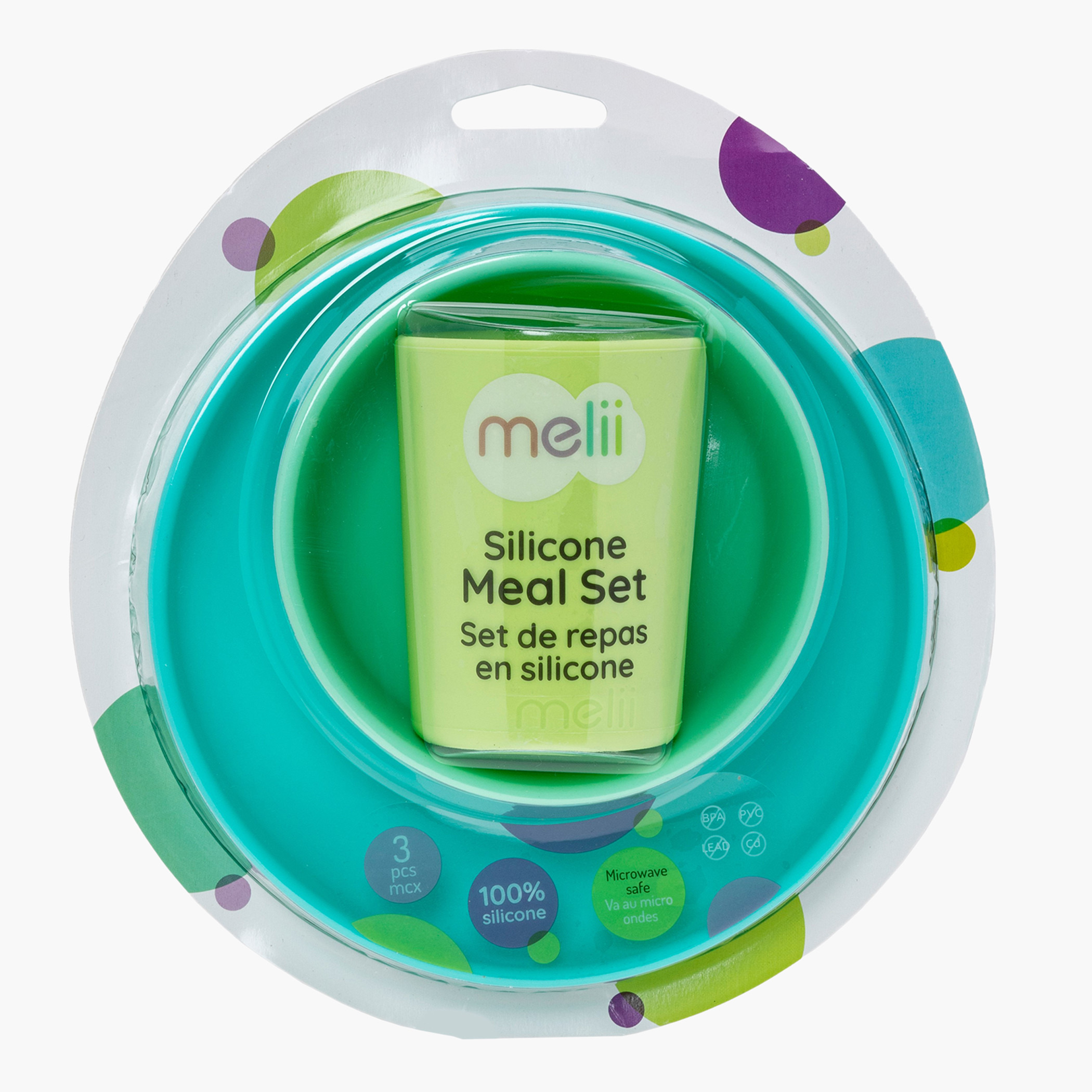 طقم تغذية صحن سيليكون سادة ووعاء وكوب من ميلي-baby-feeding-mealtimeessentials-image-1