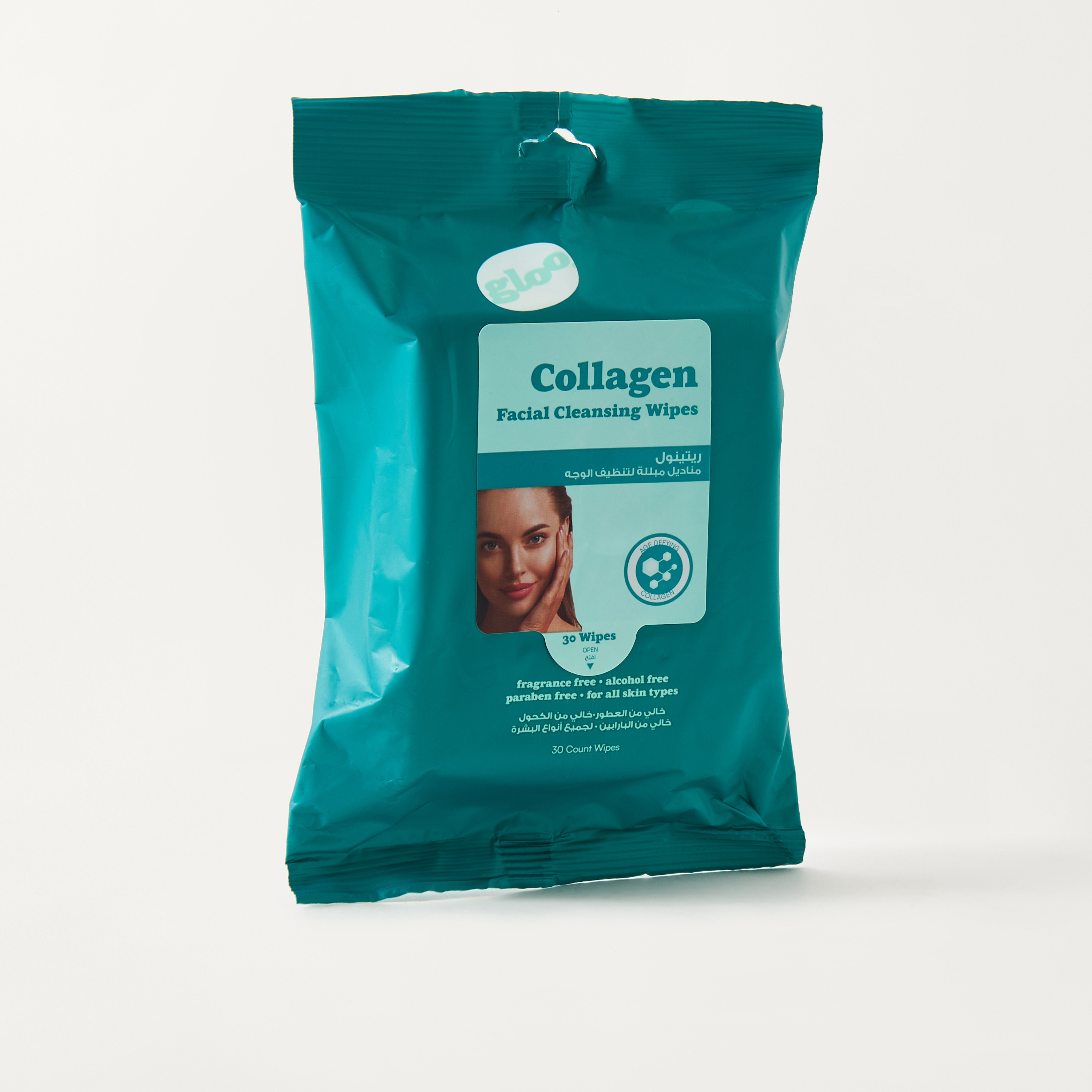 Gloo Collagen Facial Cleansing Wipes - 30 Sheets-beautyandpersonalcare-skin-cleansers-facewashandcleansers-image-2