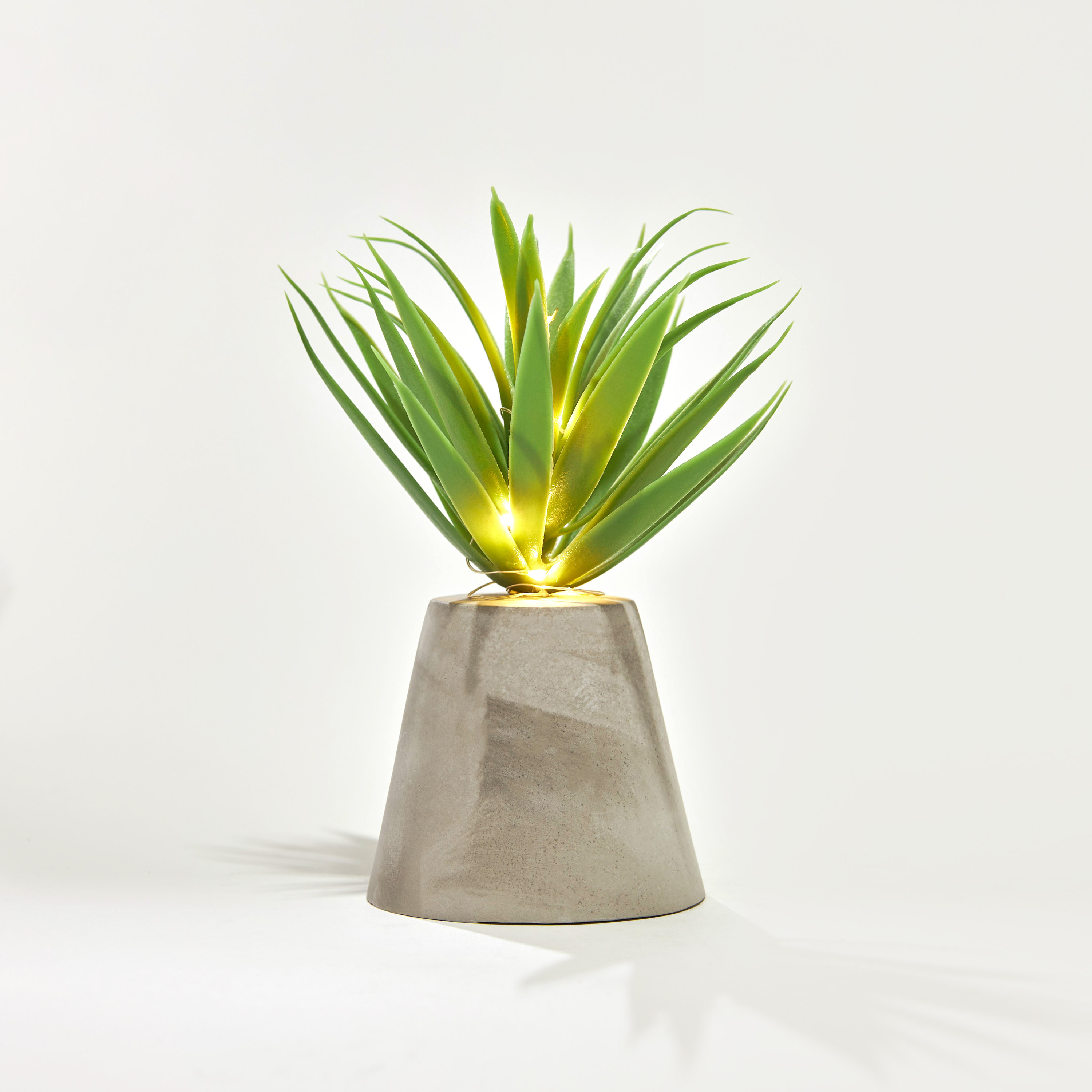 Findz Faux Plant with LED Lights - 9x8x20 cms-household-decor-vasesandbowls-image-4