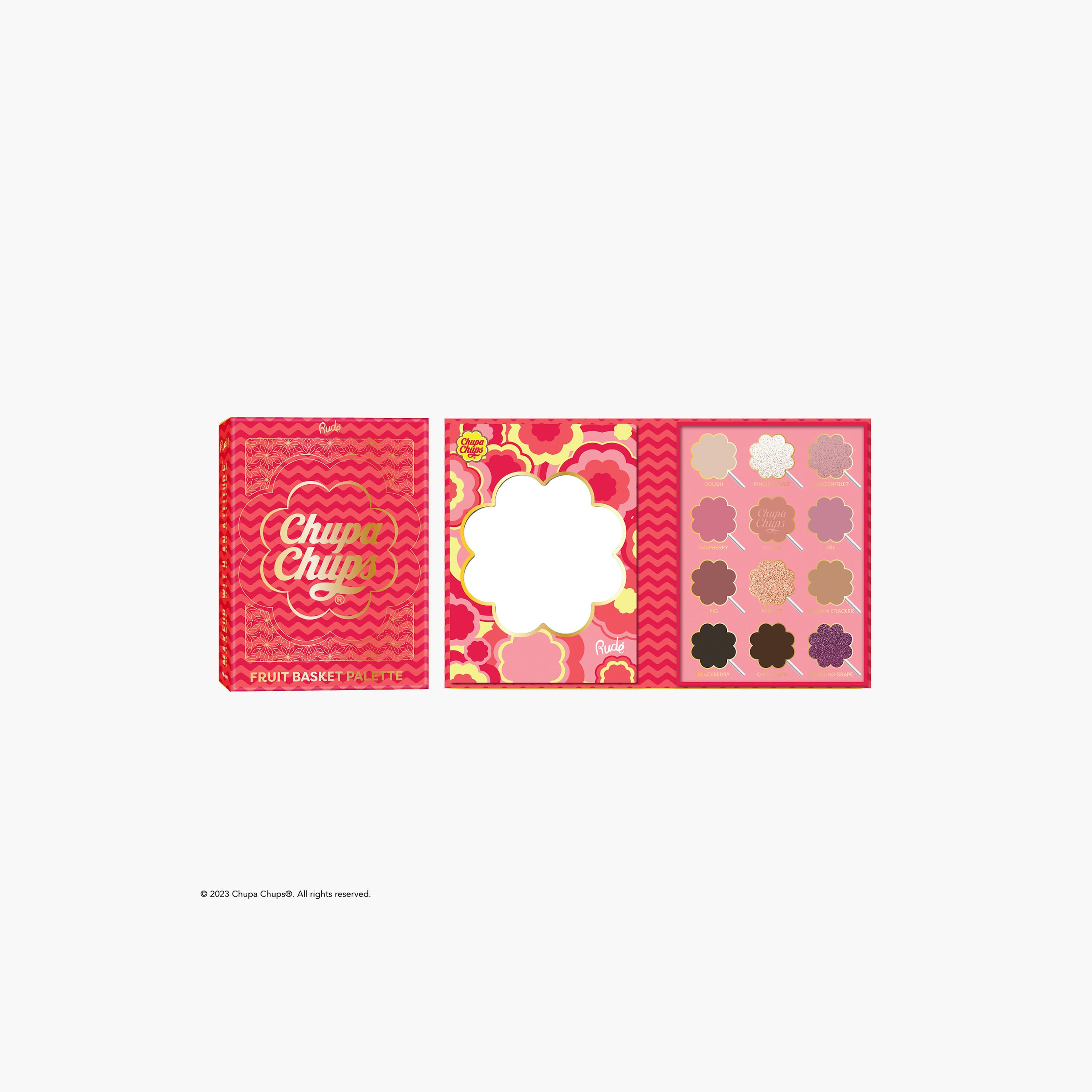 Rude Chupa Chups 12-Color Fruit Basket Palette-beautyandpersonalcare-makeup-eyes-eyeshadows-image-1
