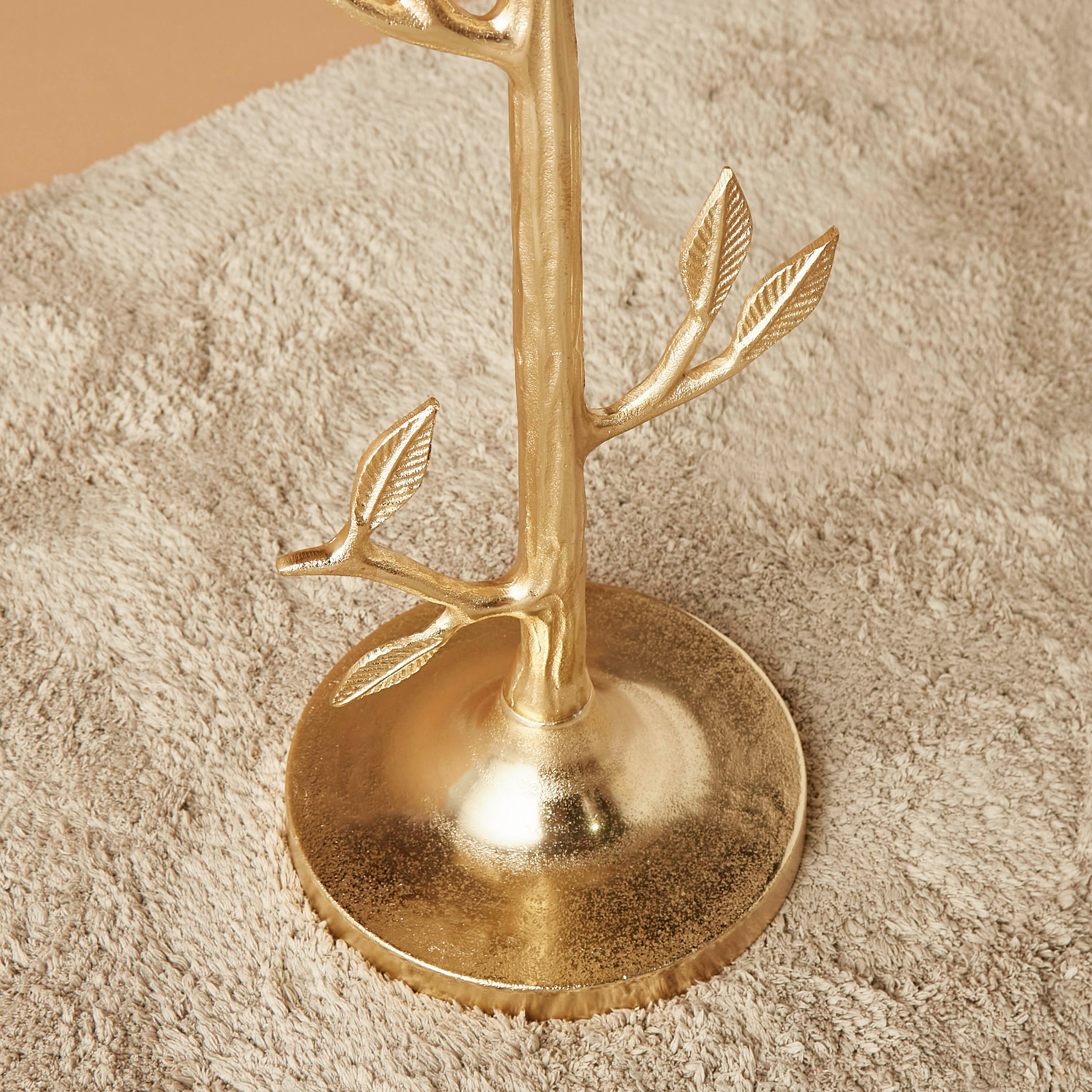 Metal Top Accent Table with Pedestal Base - 32x32x55 cm-furniture-livingroom-sideandendtables-image-4