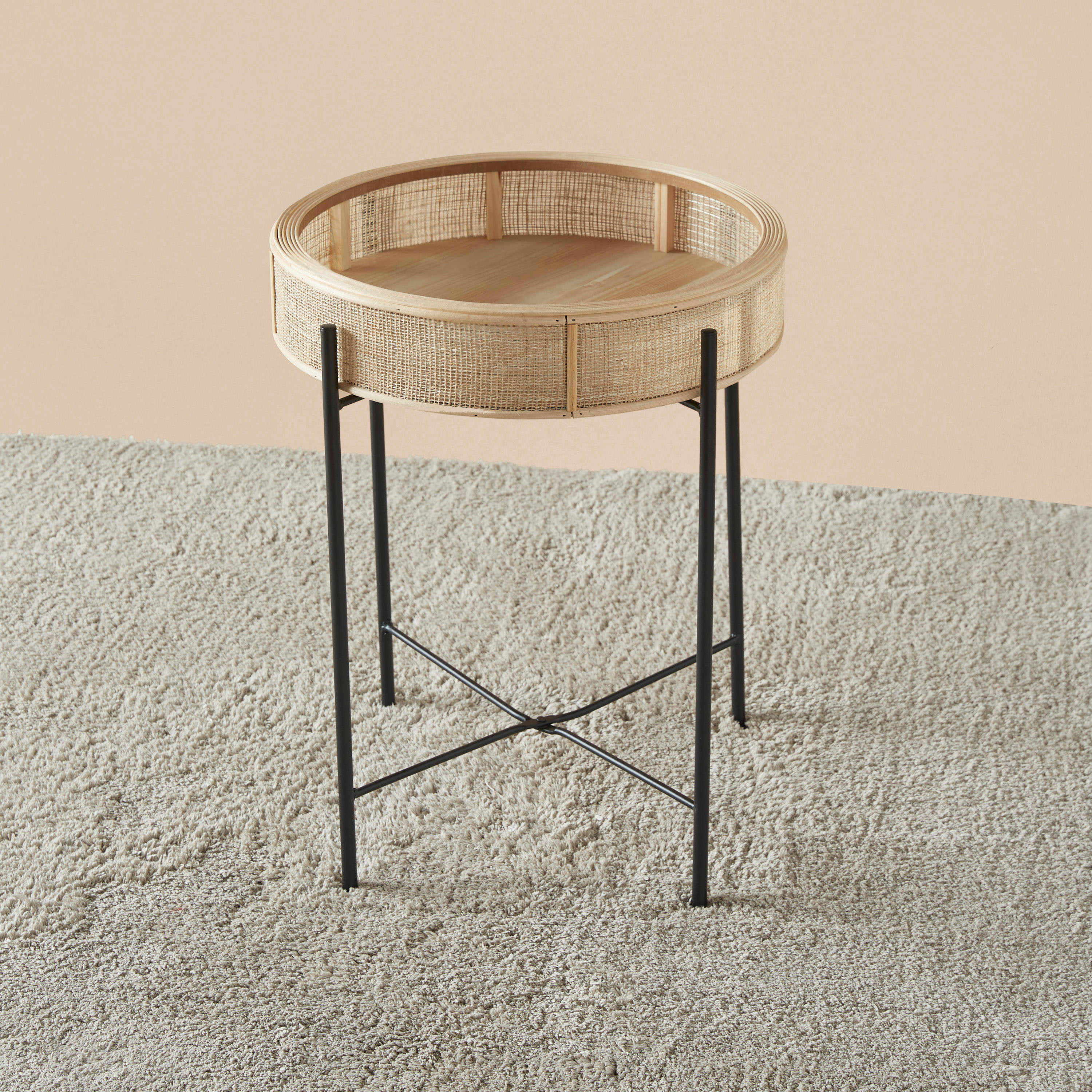 Round Top Accent Table - 44x44x53 cms-furniture-livingroom-sideandendtables-image-2