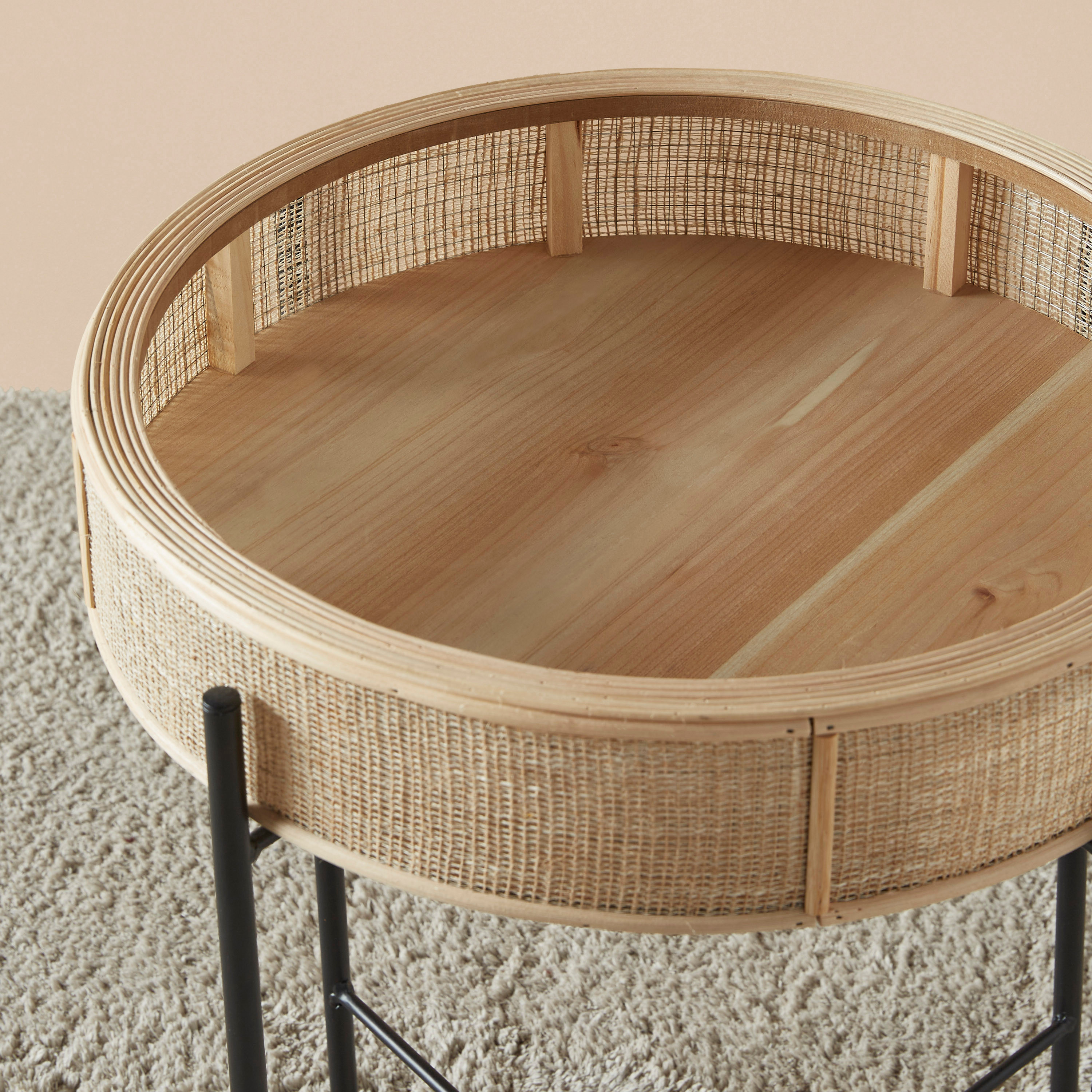Round Top Accent Table - 44x44x53 cms-furniture-livingroom-sideandendtables-image-3