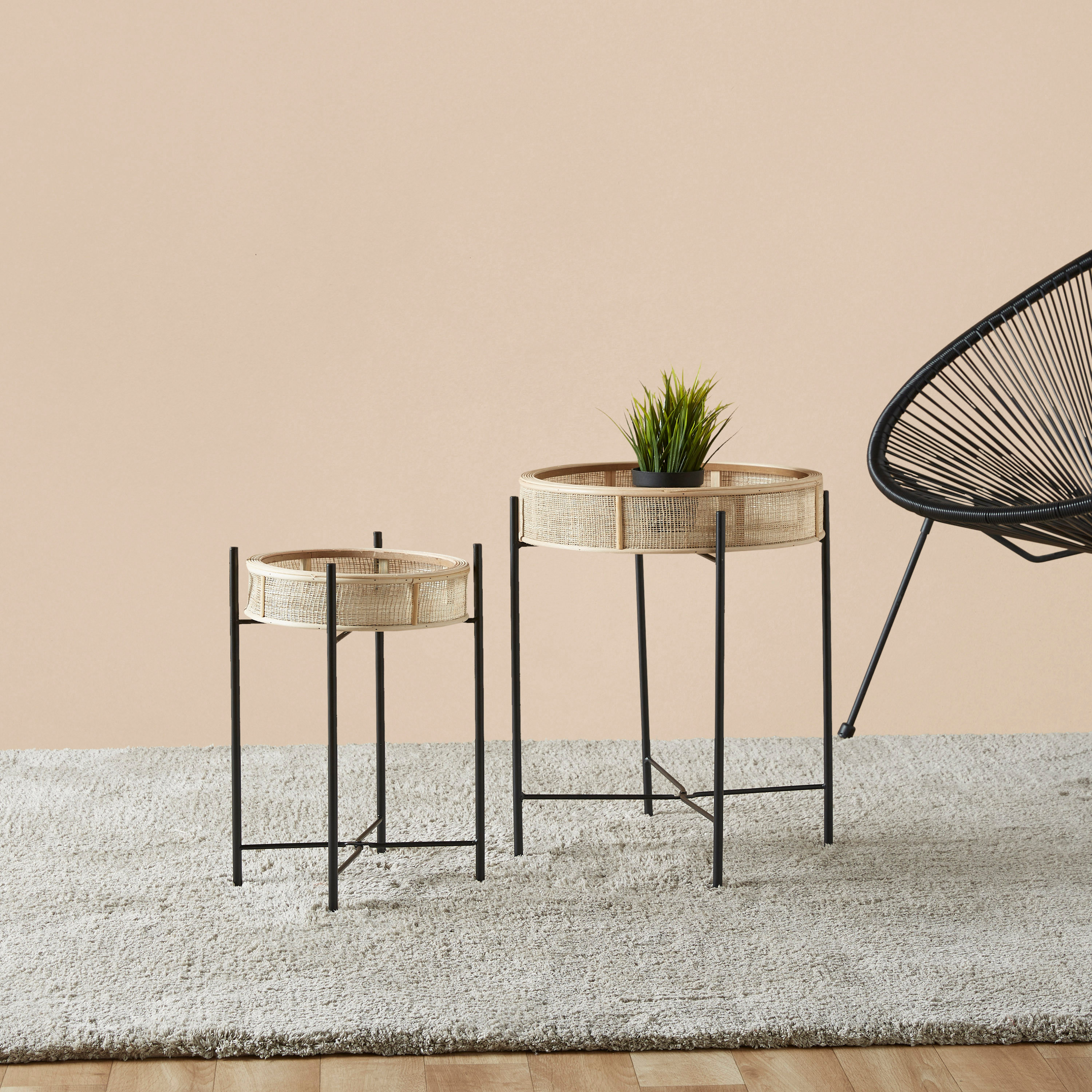 Round Top Accent Table - 44x44x53 cms-furniture-livingroom-sideandendtables-image-5