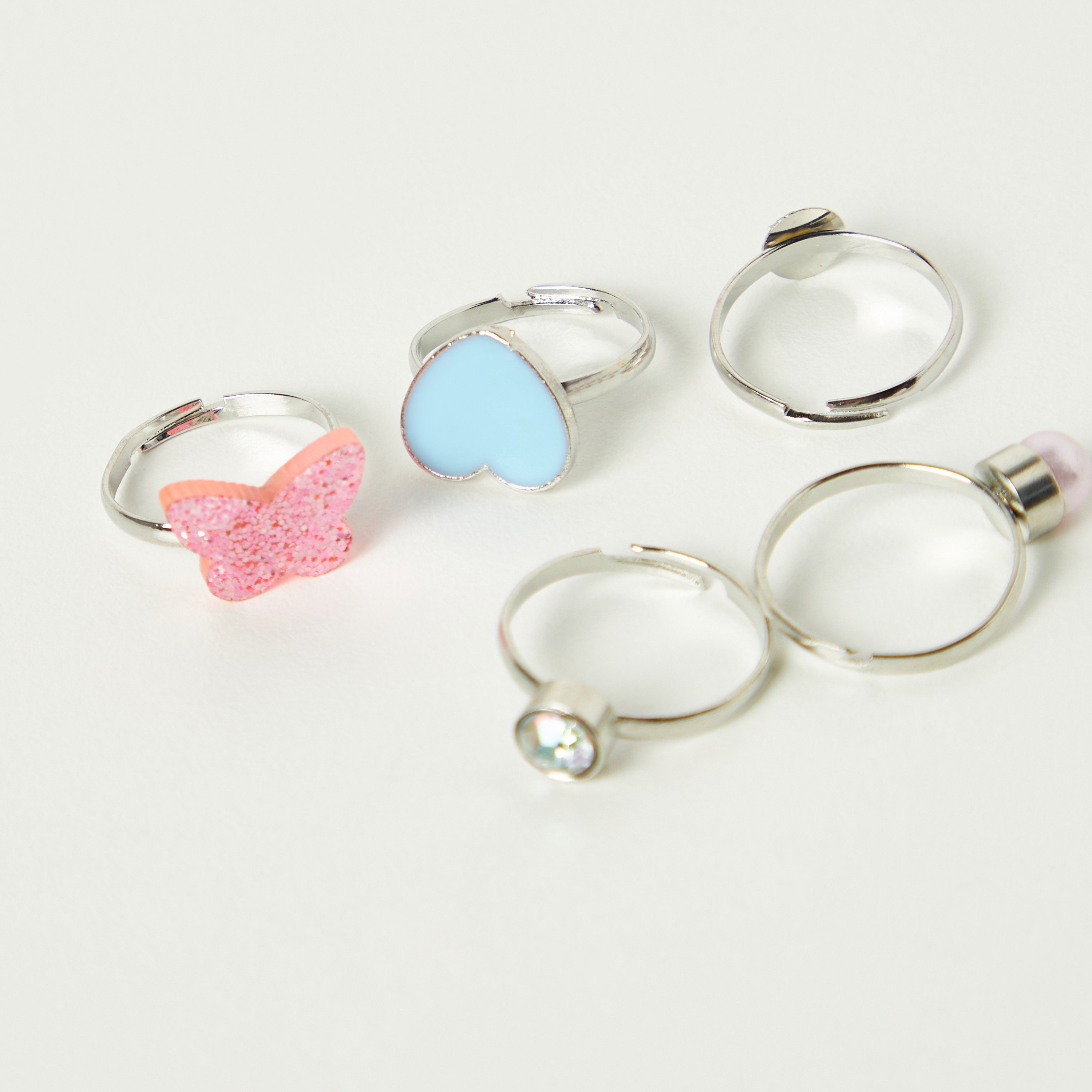 خواتم مرصعة من تشارمز - طقم من 5 قطع-girls-accessories-jewellery-image-4